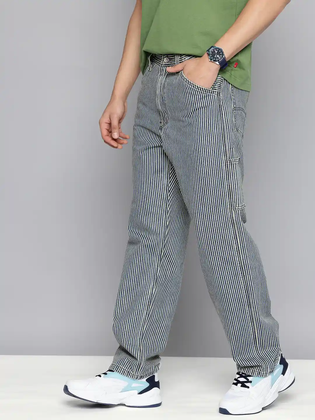 Buy Levis Men Pure Cotton Striped Loose Fit Jeans Jeans for Men