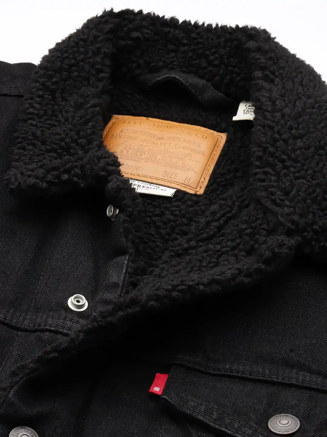 Buy Levis Pure Cotton Sherpa Denim Jacket Jackets for Men