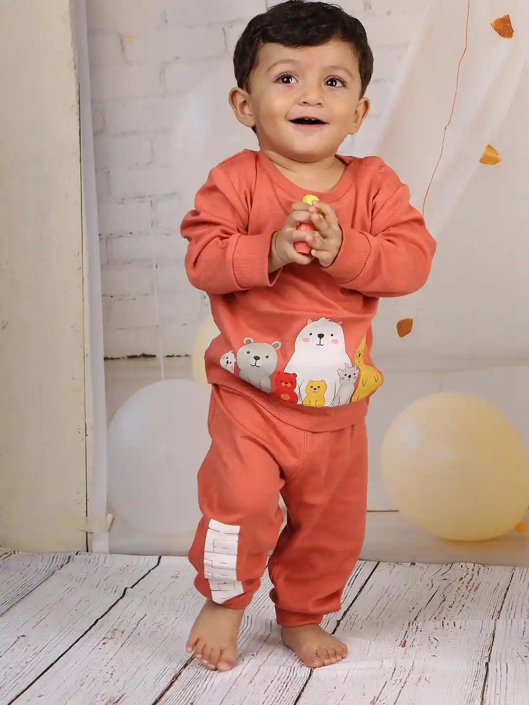 Bontots Infant Girls Organic Cotton Jogger