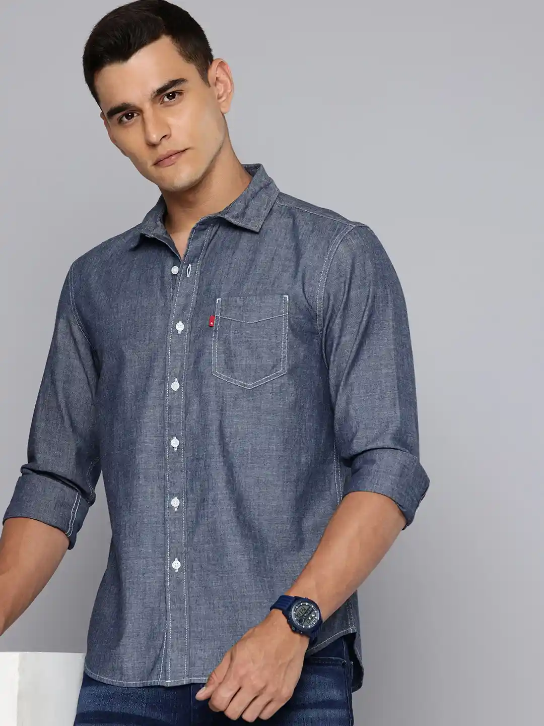 Levis Pure Cotton Slim Fit Casual Shirt
