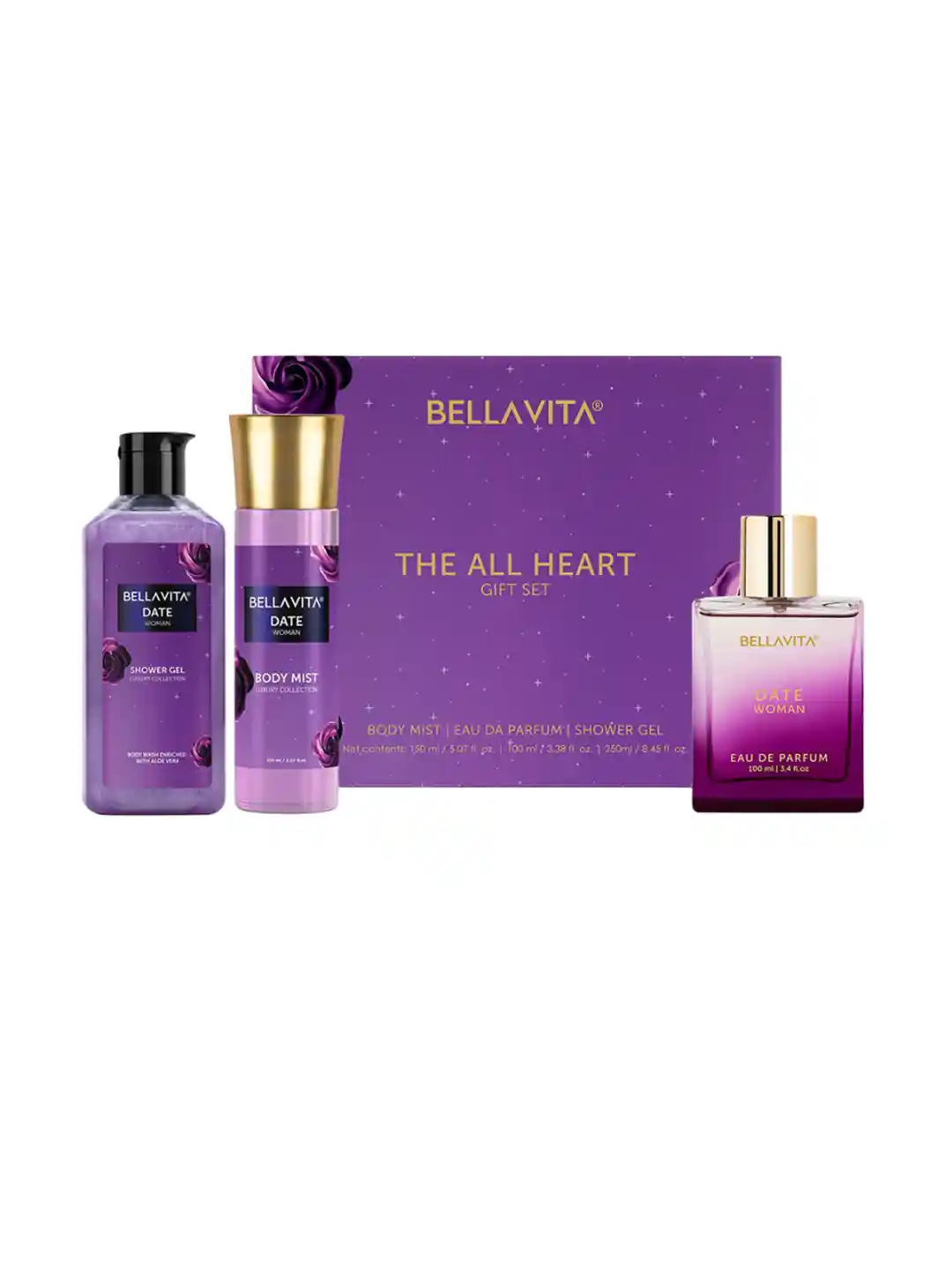 Buy Bella Vita Organic The All Heart Set Of Fragrance Gift Set