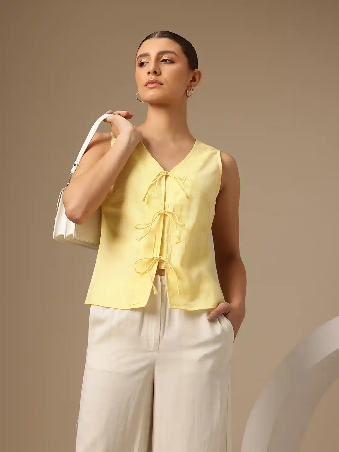 andmary Sharon ribbon tops andmary Sharon ribbon tops gray TOPS