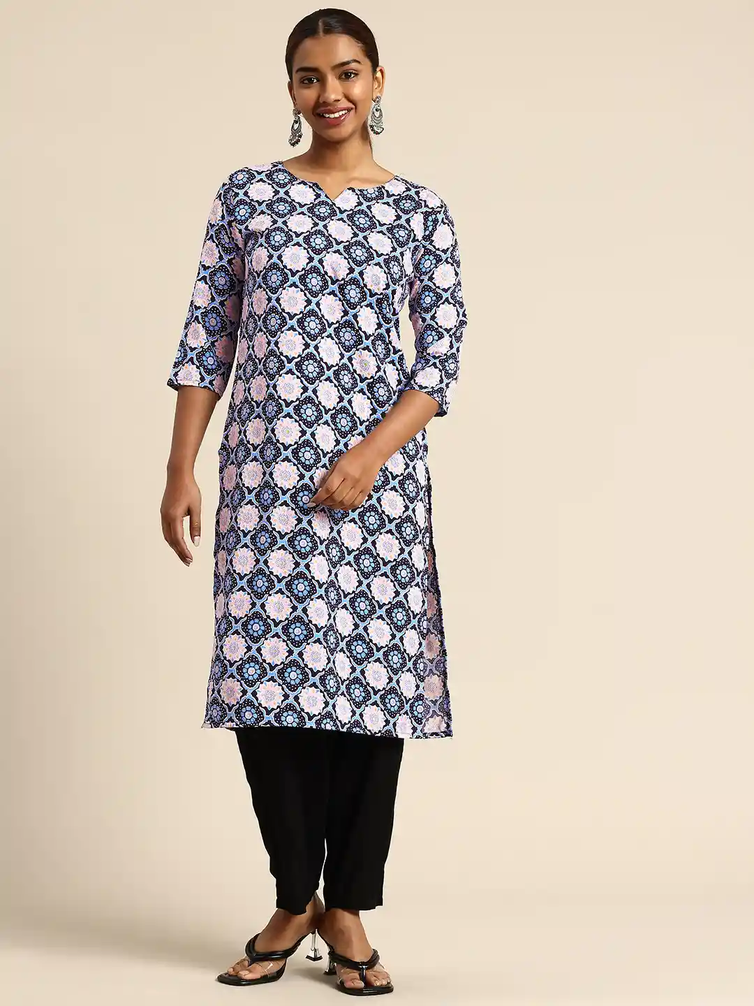 Ethnic Wear Myntra Off White Kurti Dress Myntra Sale W Kurtis