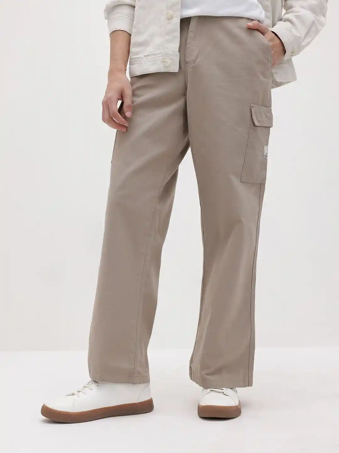 Buy The Roadster Life Men Relaxed Fit Cargo Trousers