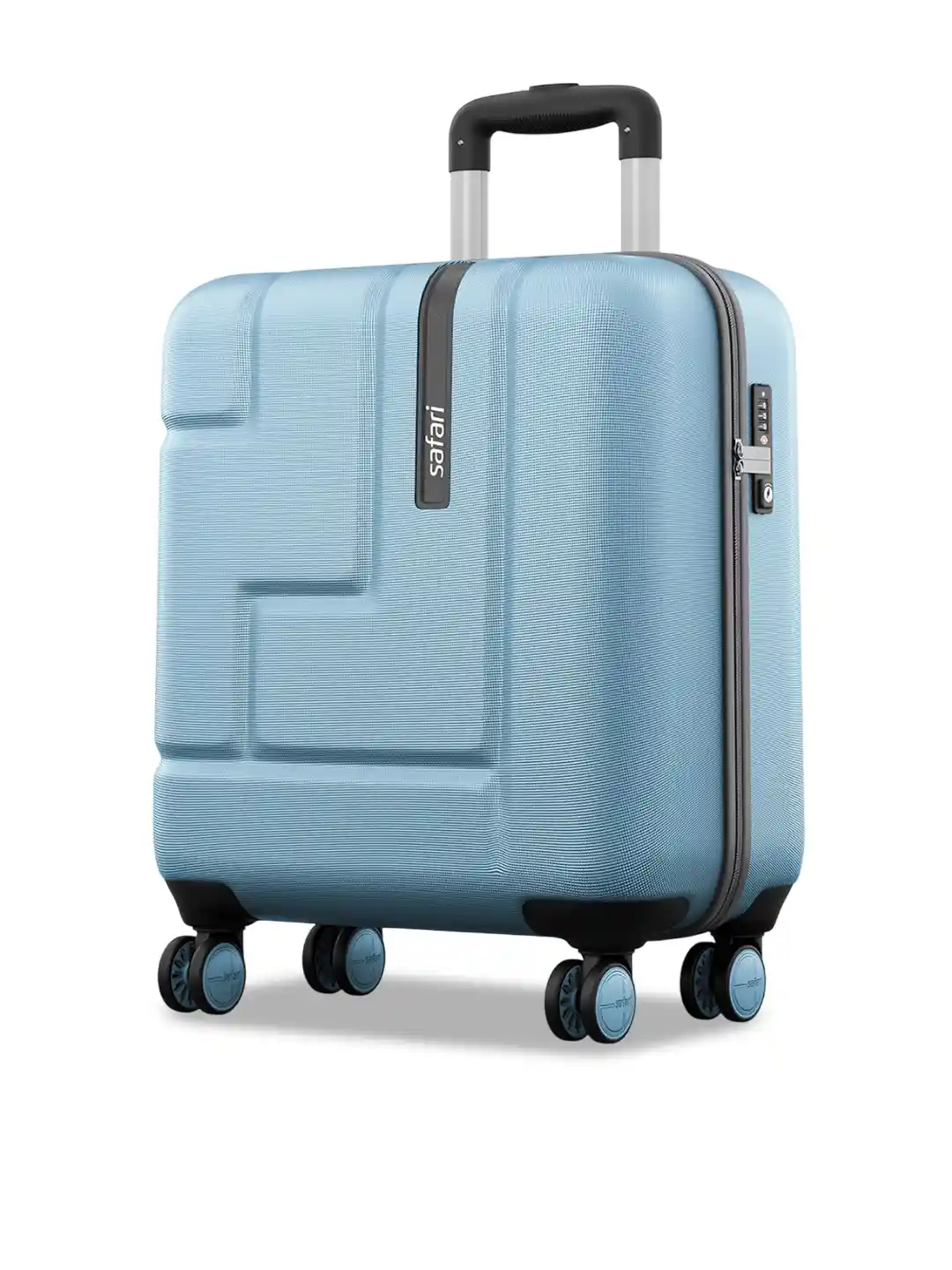 Buy Safari Aviator Pearl Blue Overnighter Trolley with Laptop