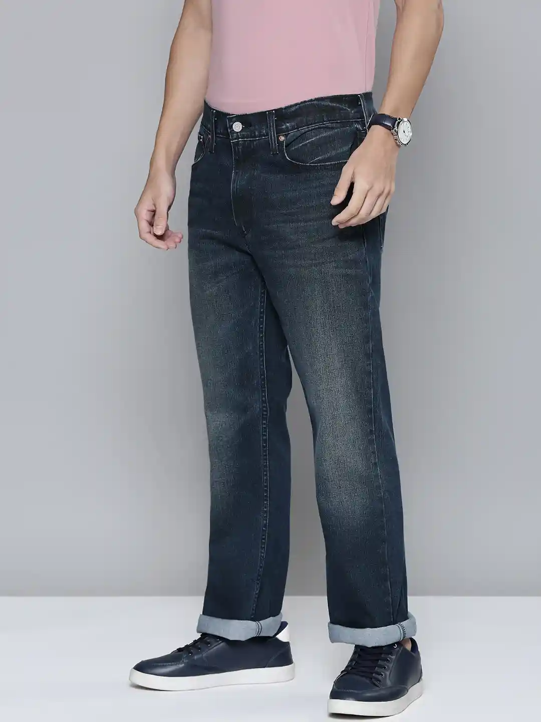 Levis Men 527 Slim Bootcut Fit Light Fade Stretchable Jeans