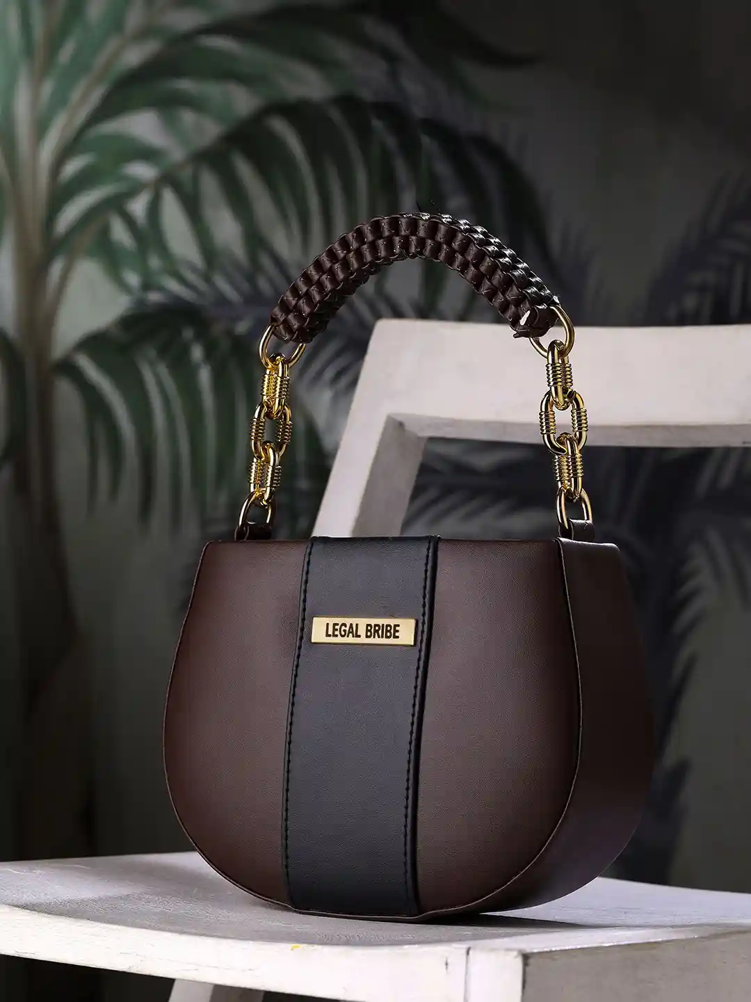 LEGAL BRIBE Women Colourblocked Structured Sling Bag