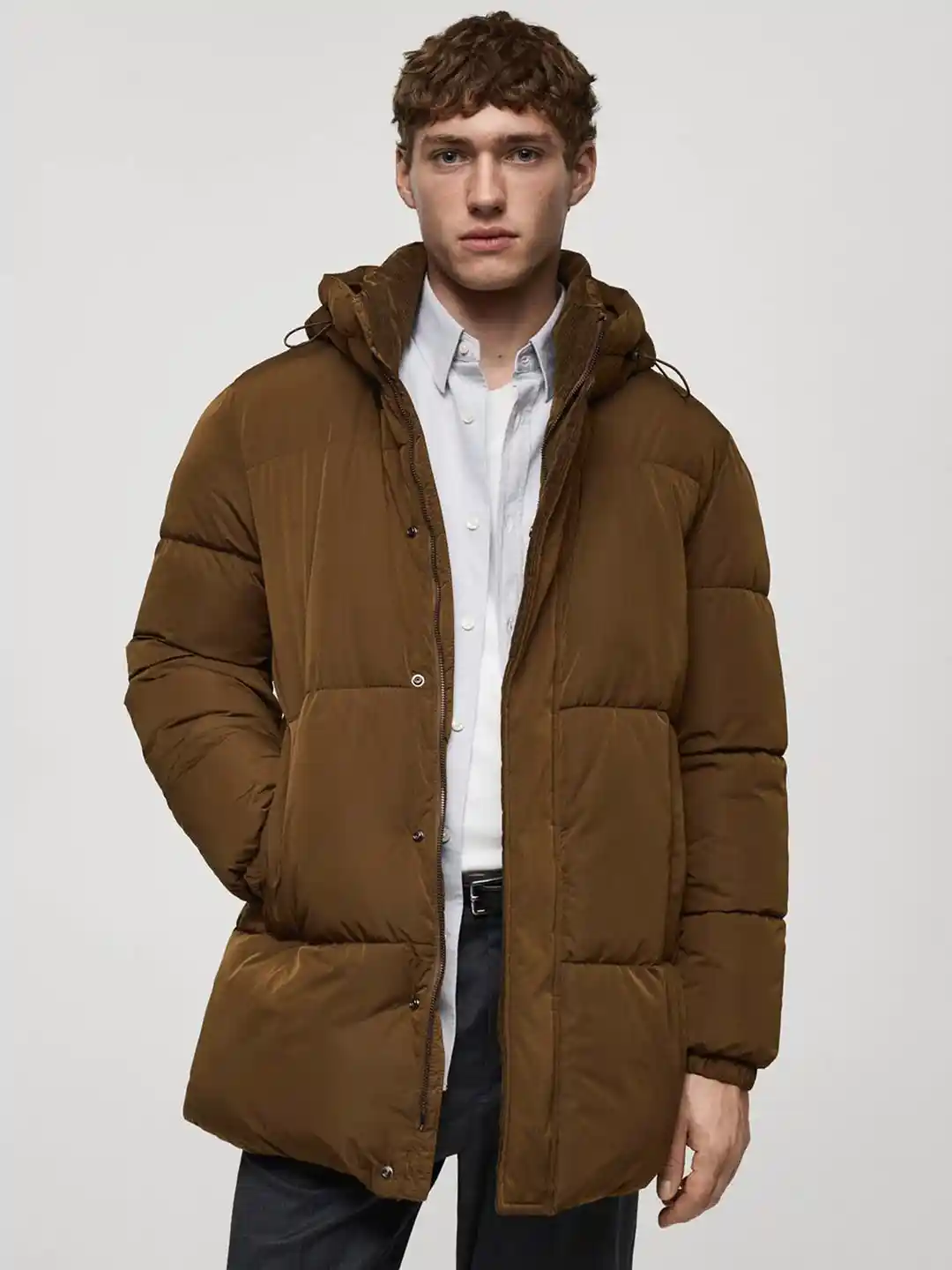 Hooded Jacket Longline Mens Puffer Coat Long Puffer Coat Longline