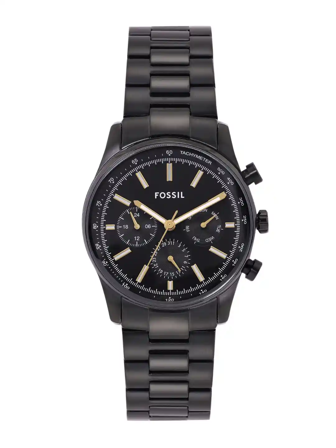 Fossil Black Watch Price Buy Online Fossil Chronograph Black Dial