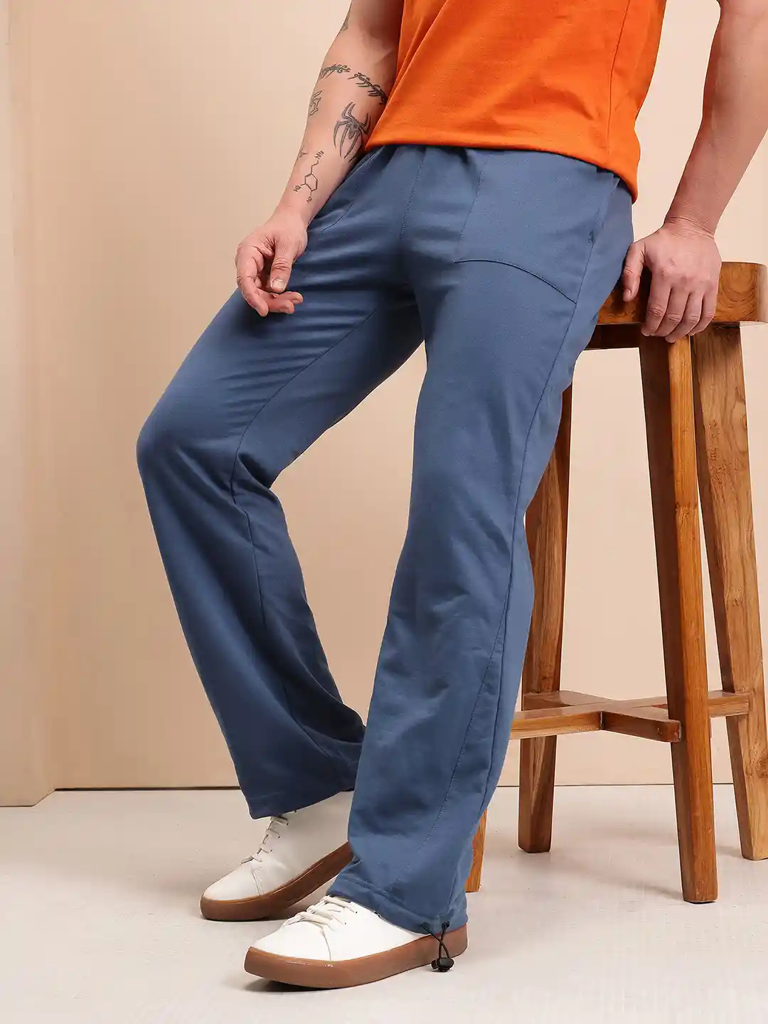 Buy Mast Harbour Men Mid-Rise Relaxed Fit Joggers with Toogled