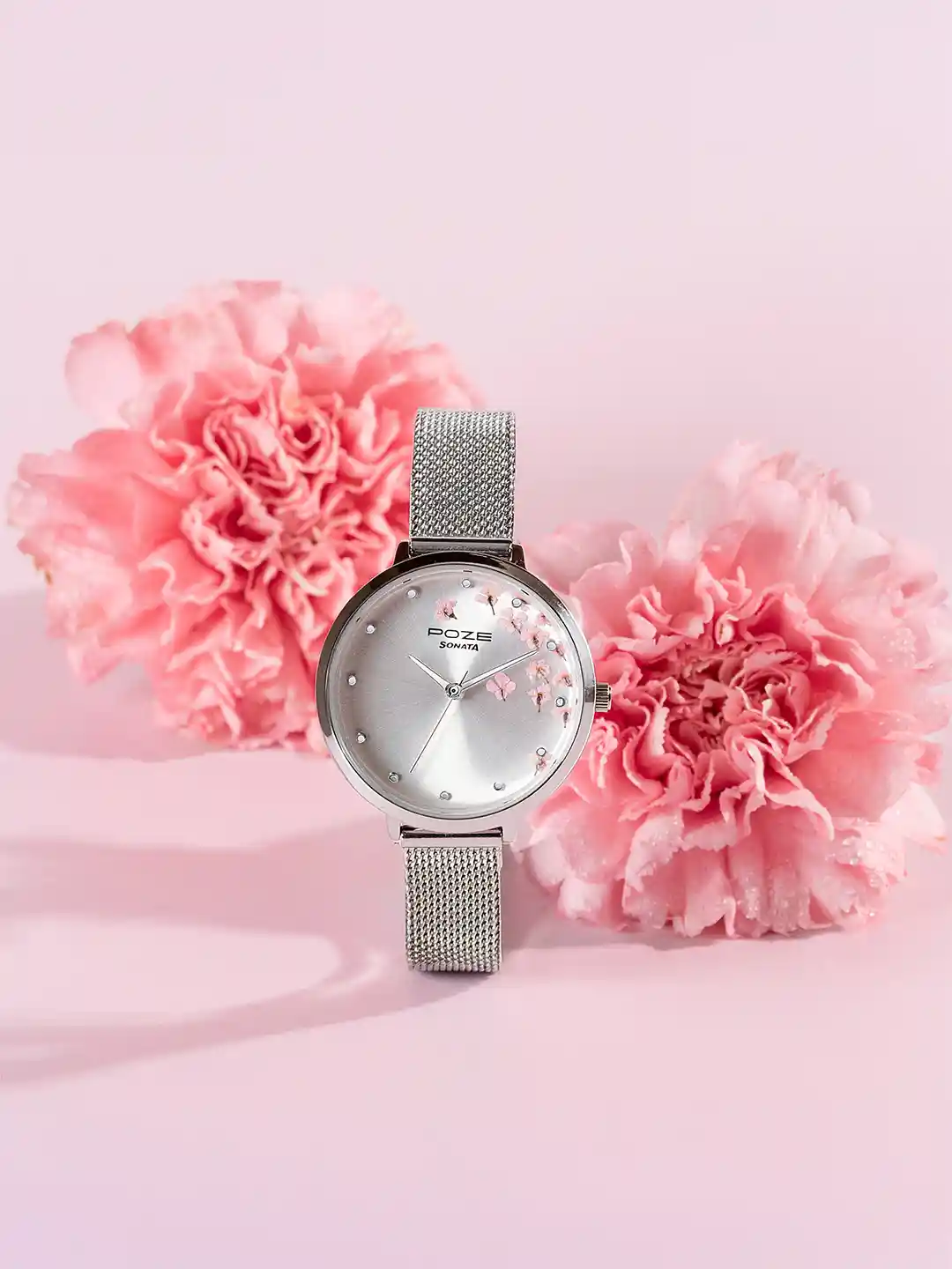 Buy Sonata Women Poze Flower Dial Bracelet Style Straps Analogue