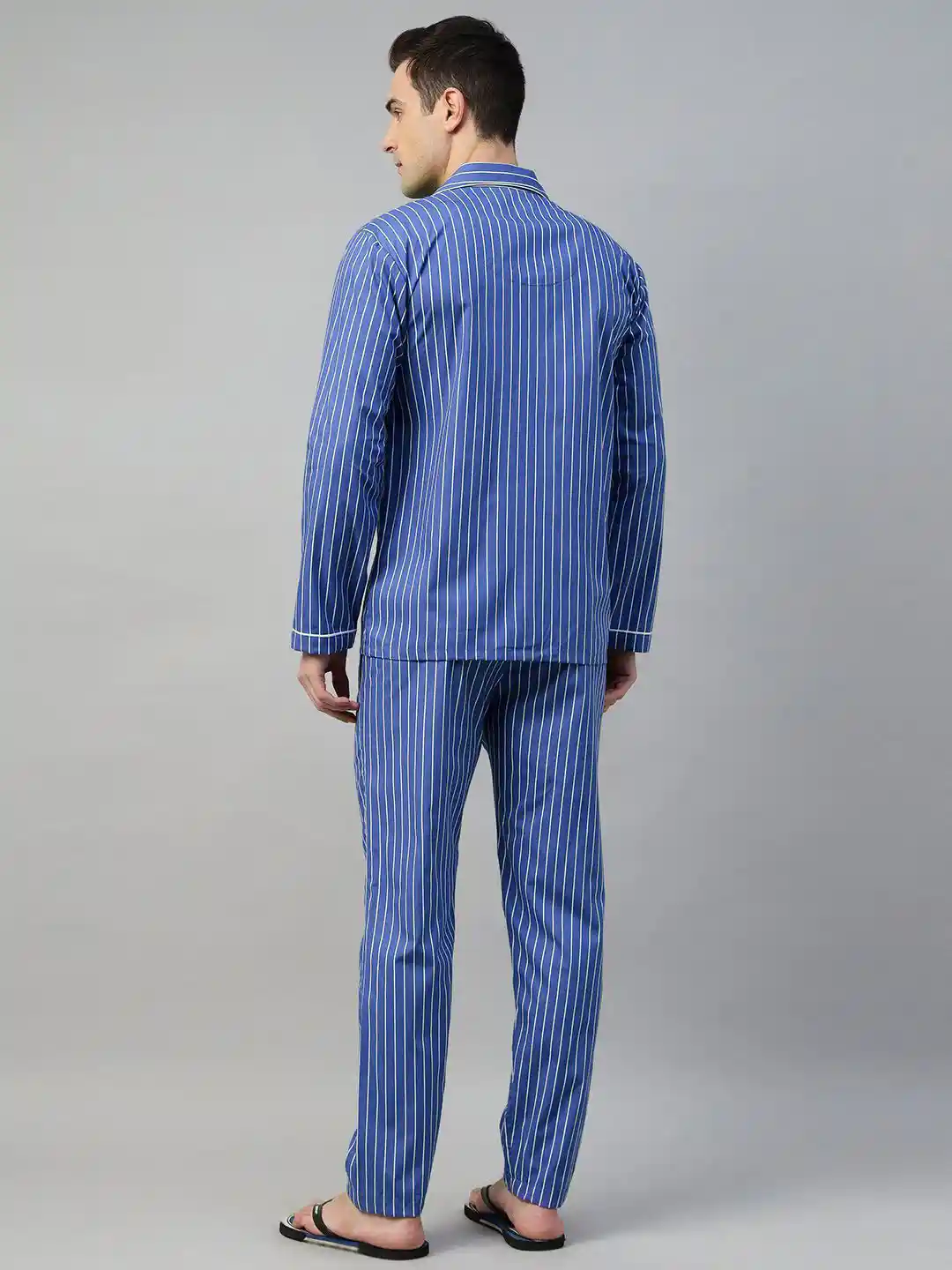 Night Suit H And M Pyjamas Set Hancock Men Striped Printed Cotton