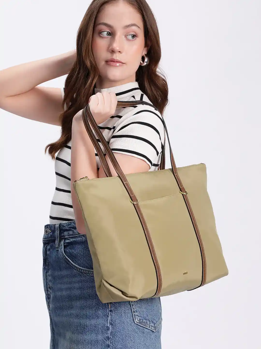 Buy MANGO Shopper Tote Bag Handbags for Women 32493786 Myntra