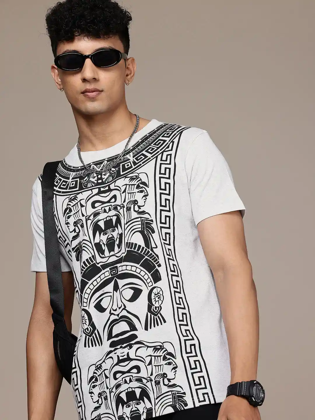 Buy Moda Rapido Men Tribal Graphic Printed T-shirt Tshirts for