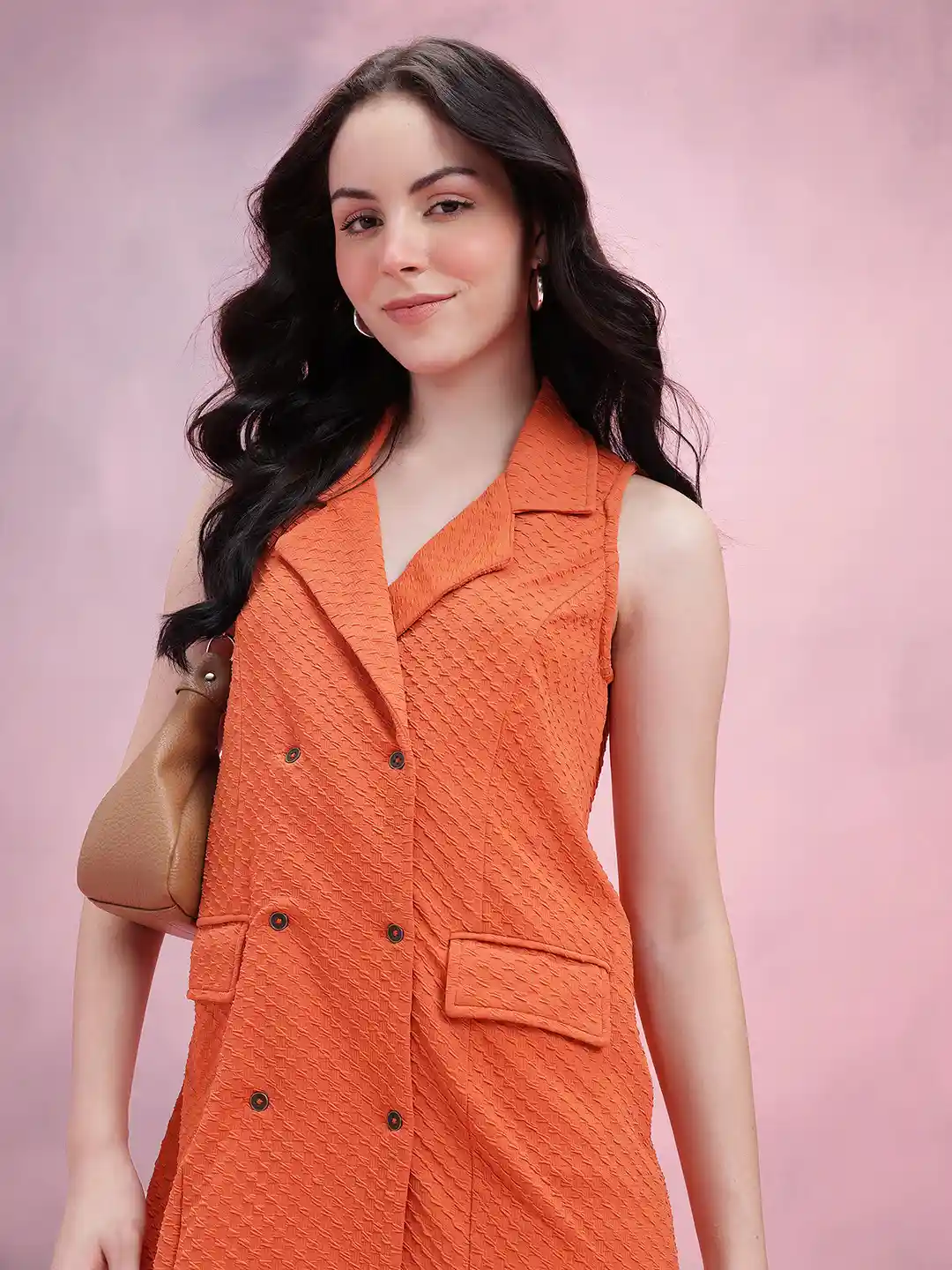 Buy DressBerry Double-Breasted Seersucker Blazer Dress Dresses