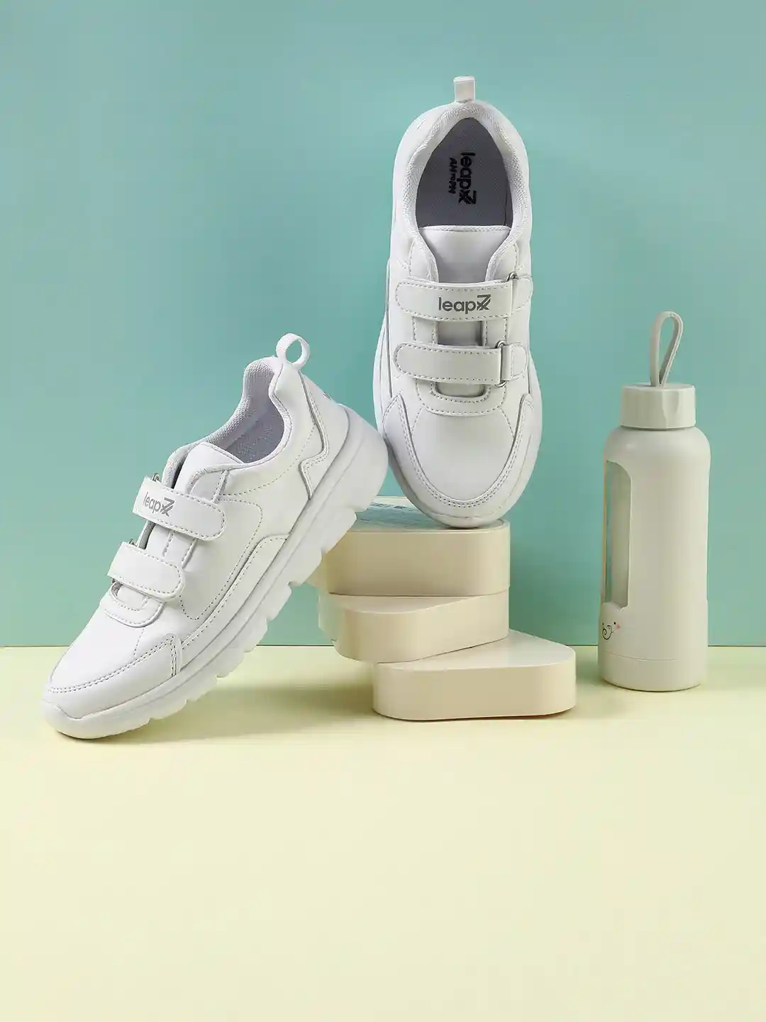 Buy Liberty Leap7x kids White Velcro School Shoes Casual Shoes