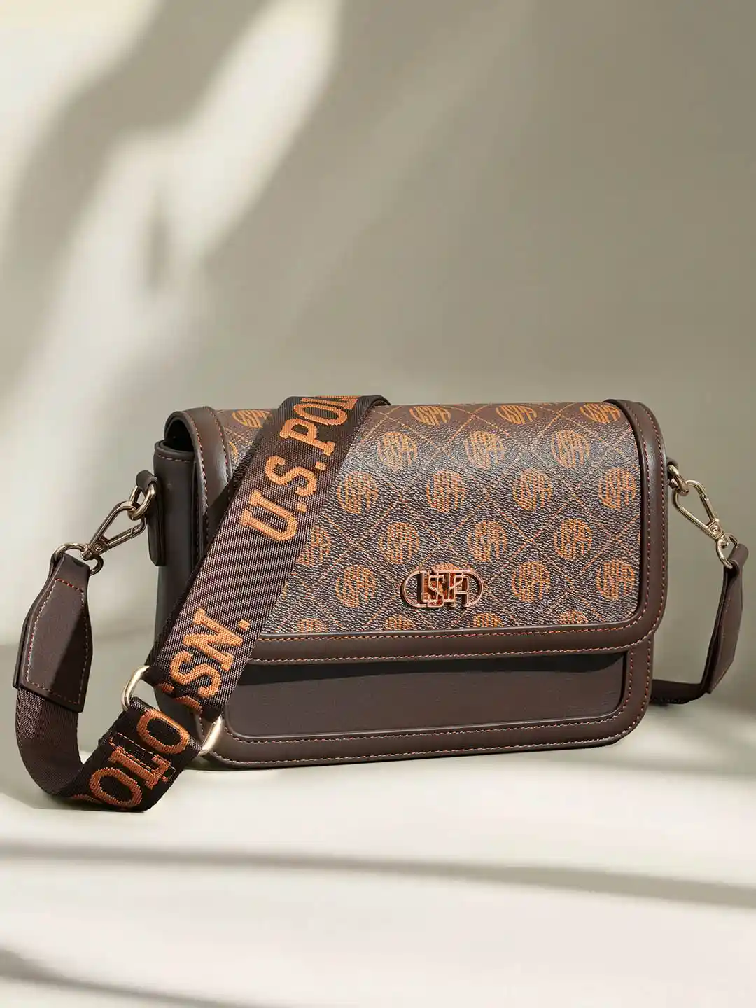 Buy Polo Women AGATHA Checked Structured Sling Bag