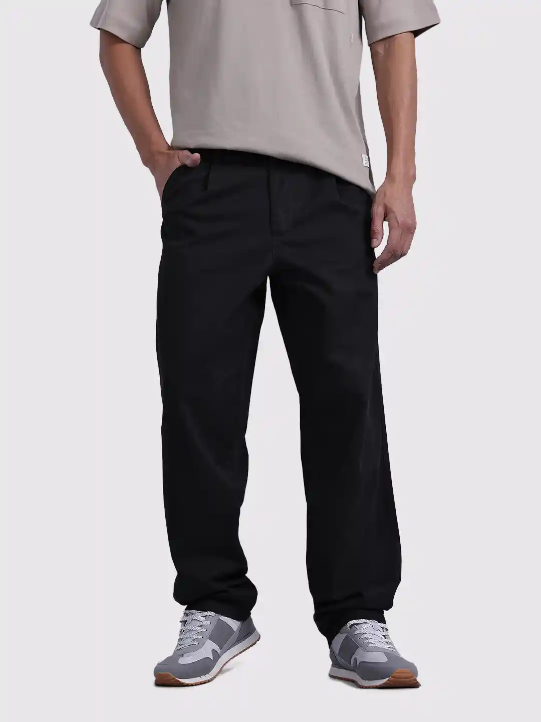 Buy The Roadster Life Co. Men Mid-Rise Pure Cotton Relaxed Fit