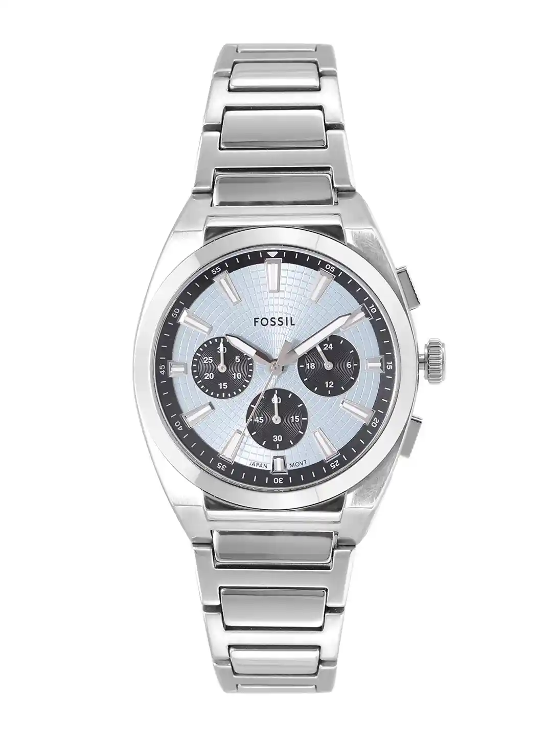 Multifunction Stainless Fossil Silver Watch Mens Buy Fossil FS5575