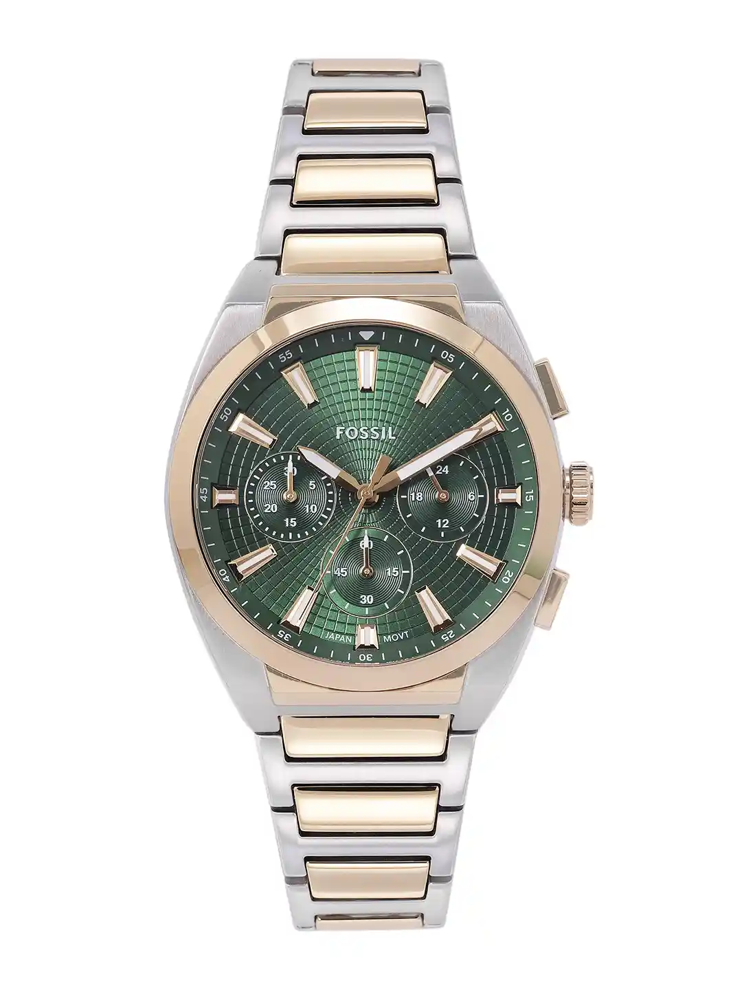 Buy Fossil Men Everett Two Tone Patterned Dial Chronograph