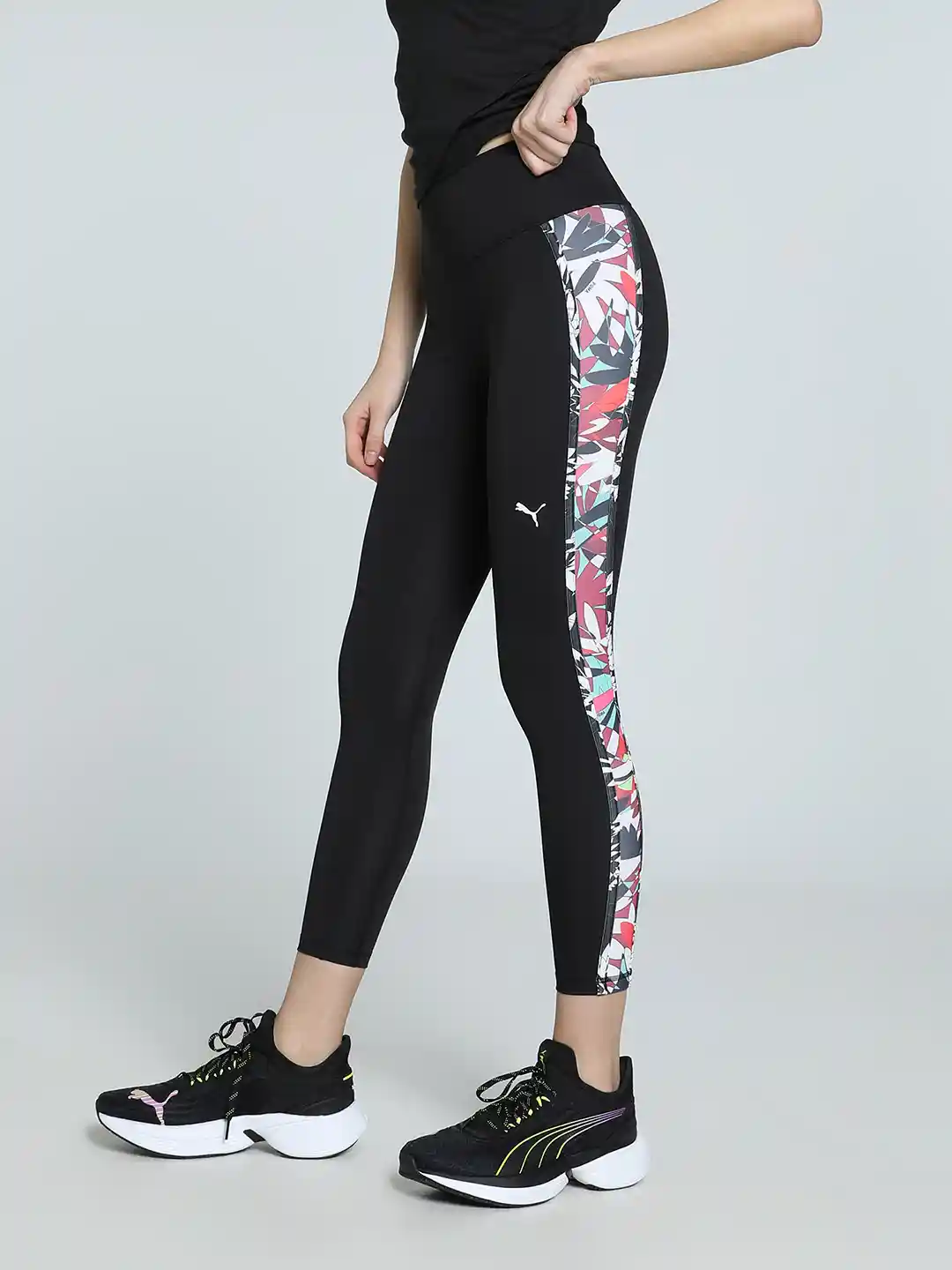 Puma TROPICAL Women Patterned High Rise Skinny Fit Drycell Training Sports  Tights