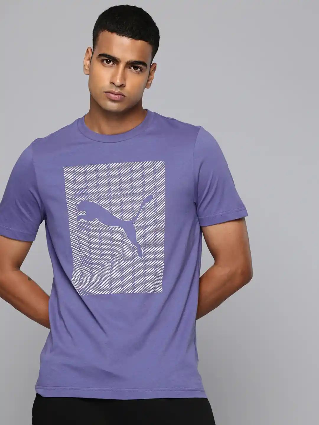 Puma Brand Lavender Puma Shirt Puma Worldwide Archive Graphic Print T-shirt  In Purple ASOS