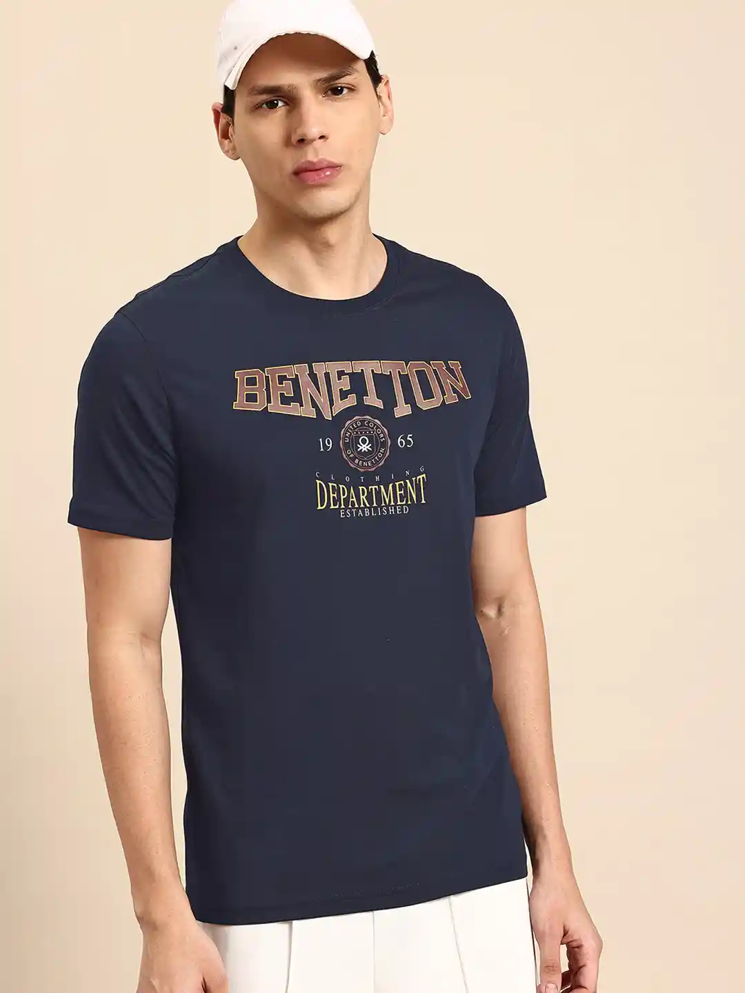United Colors of Benetton Relaxed Fit Brand Logo Printed T-shirt