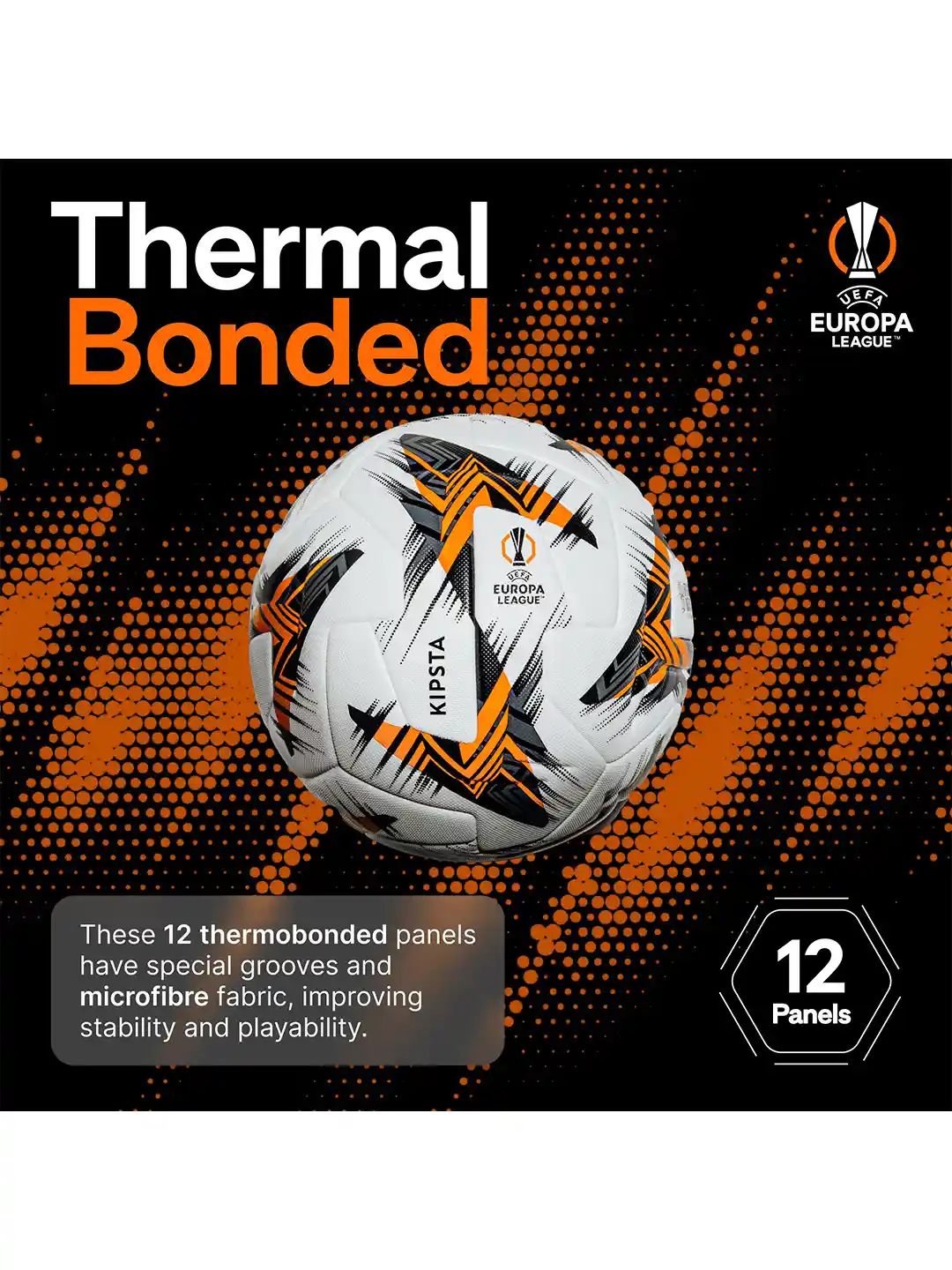 KIPSTA UEFA EUROPA LEAGUE 公式試合球 Official UEFA Europa League 25/26 ball - Size 5 Sold without box