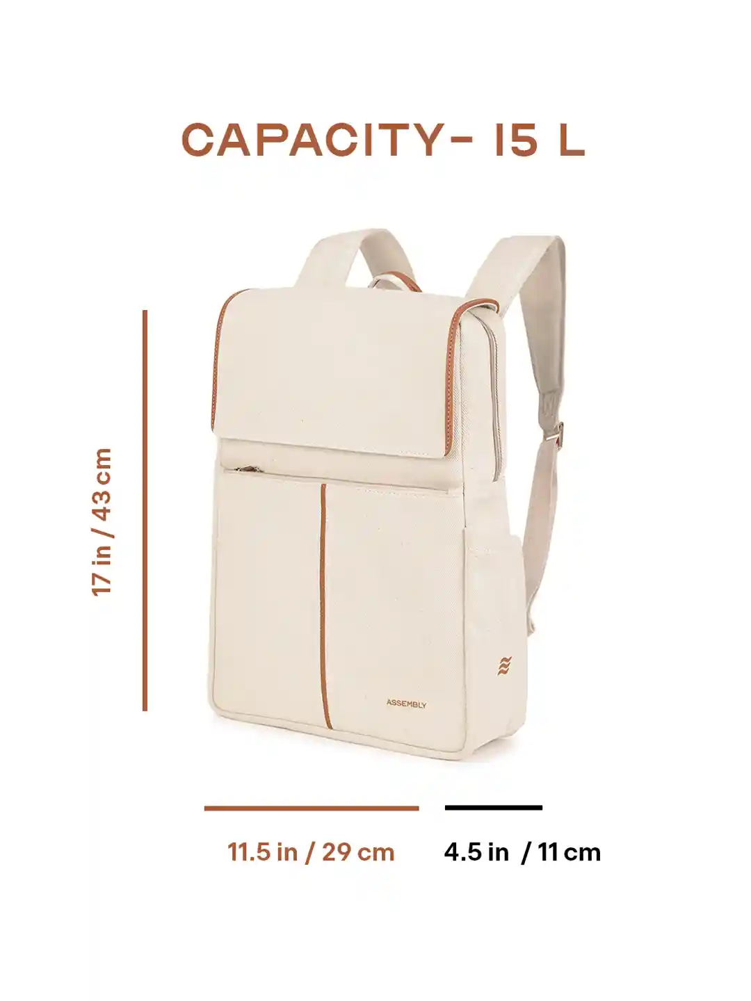 Buy Assembly Iris Womes's Biege Premium Laptop Bag fits upto