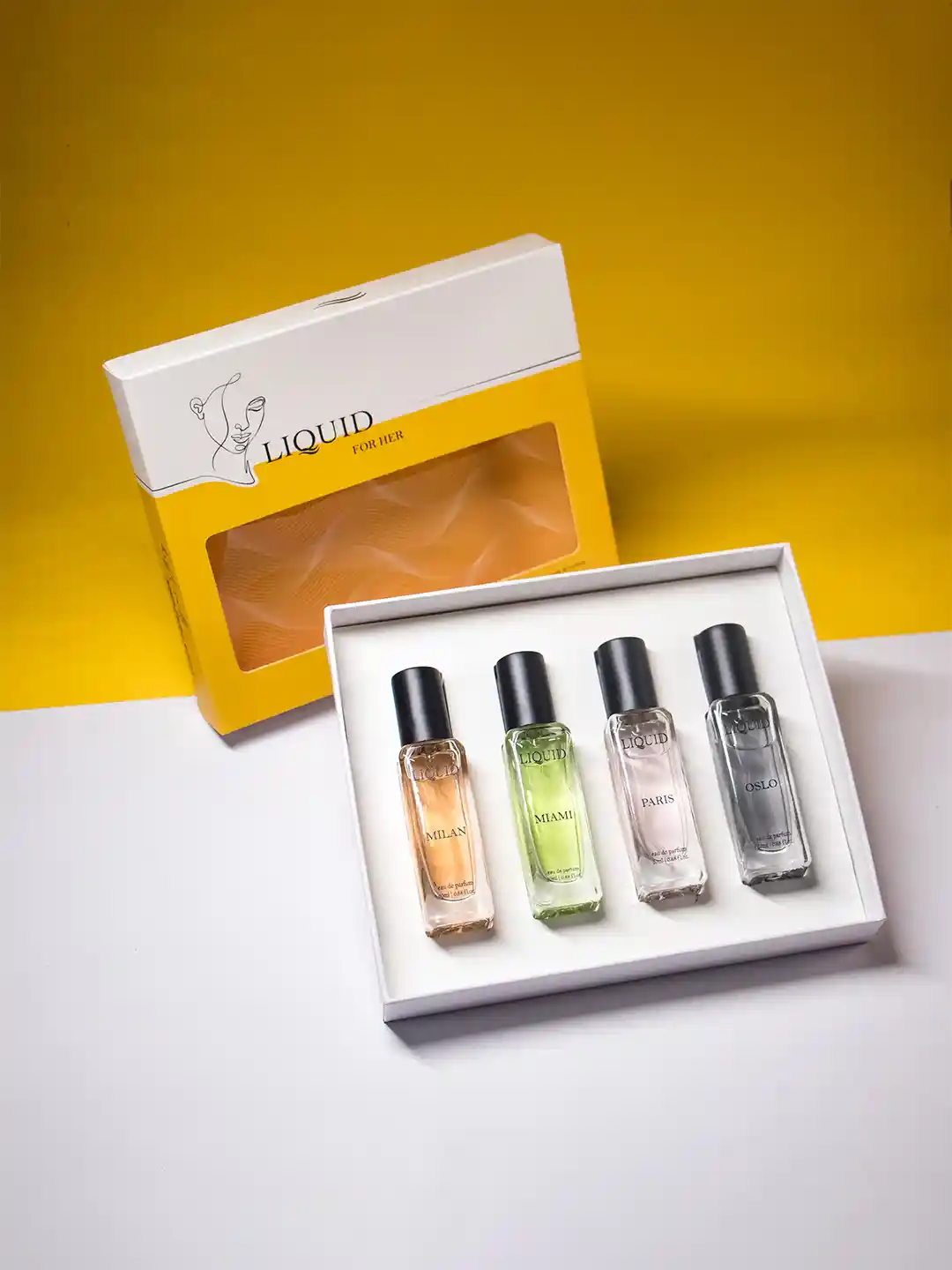 Liquid Perfumes Women Set Of Milan, Miami, Paris, Oslo Eau De Parfum 20  ml Each