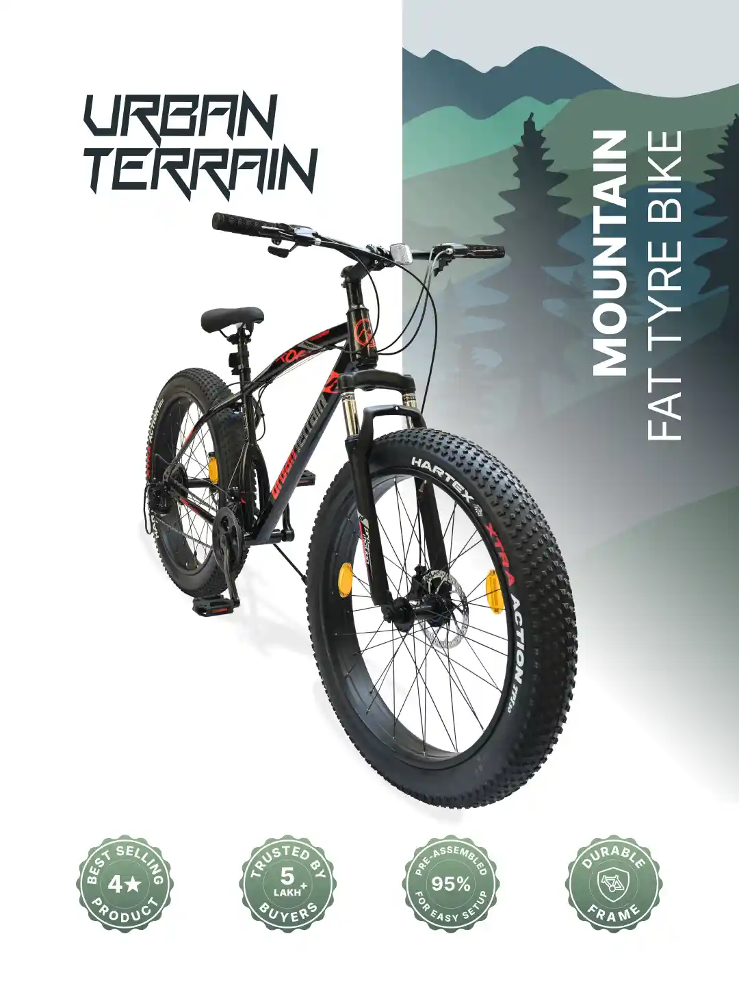 Buy URBAN TERRAIN Rogue Cycle 26T Mountain Bike 21 Speed and Dual