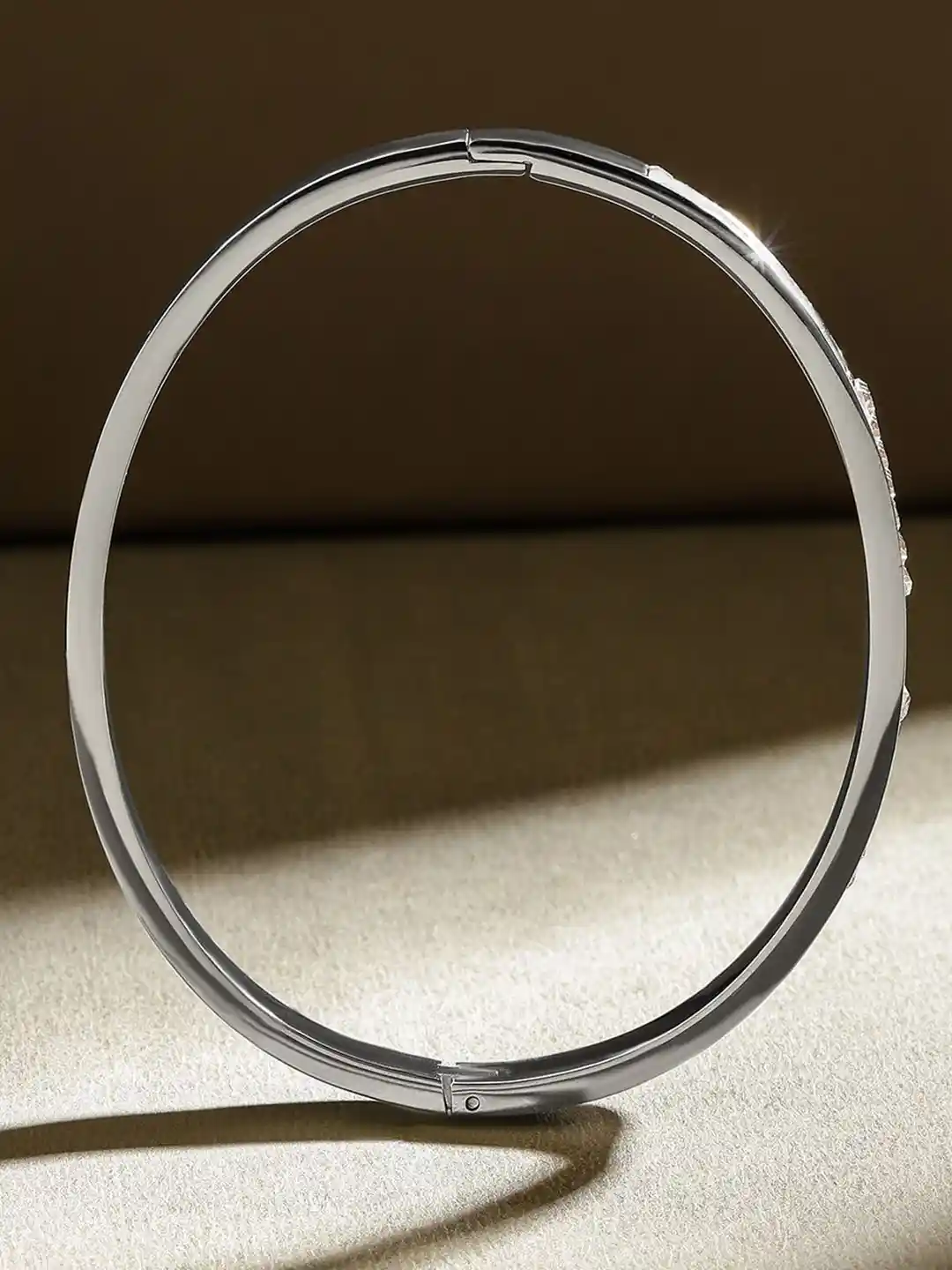 Buy Rubans Rhodium-Plated Stainless Steel Tarnish-Free Waterproof