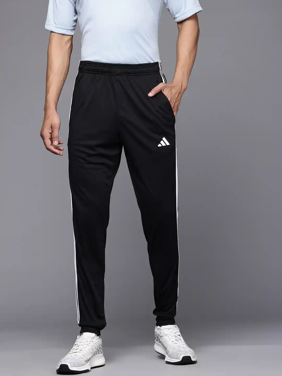 Buy ADIDAS Men 3-Striped Logo Detail Joggers Track Pants for Men