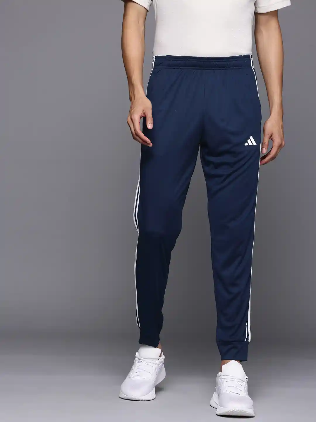 Track Pants Navy Side Stripe Joggers ADIDAS Men 3-Stripes Joggers