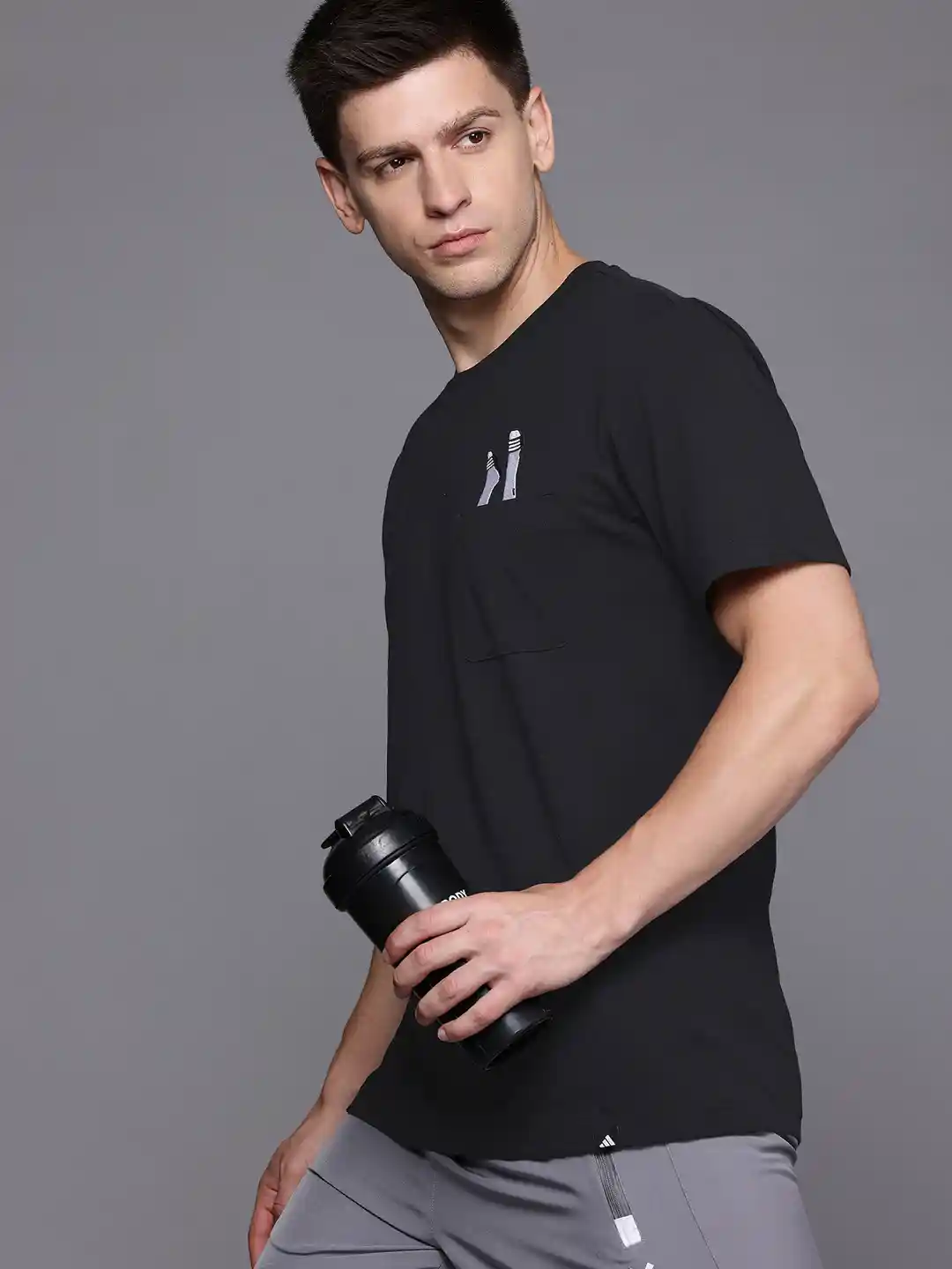 Buy ADIDAS Pure Cotton Slide Pocket T-shirt Tshirts for Men