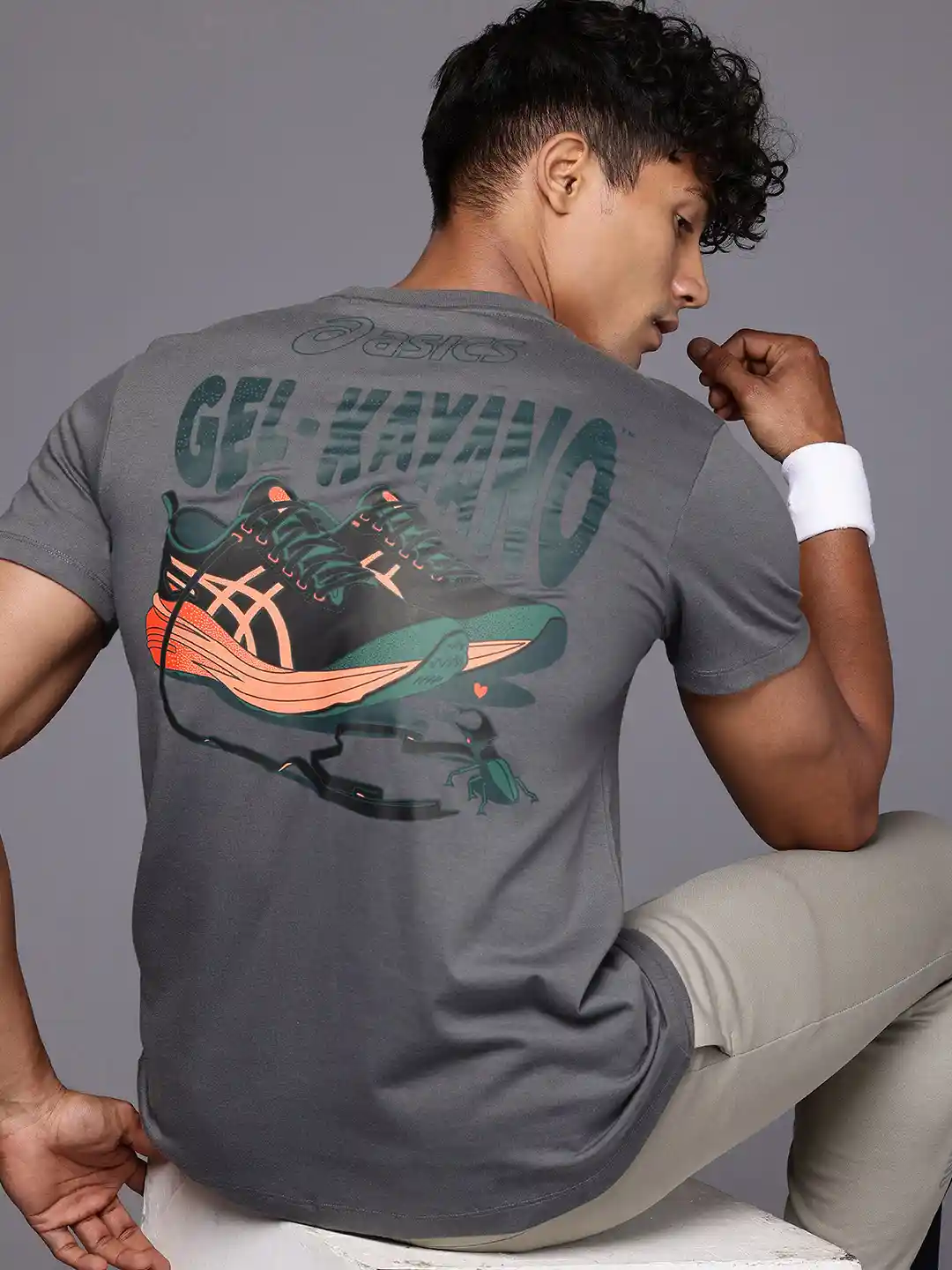 ASICS Graphic Printed Training Or Gym T-shirt