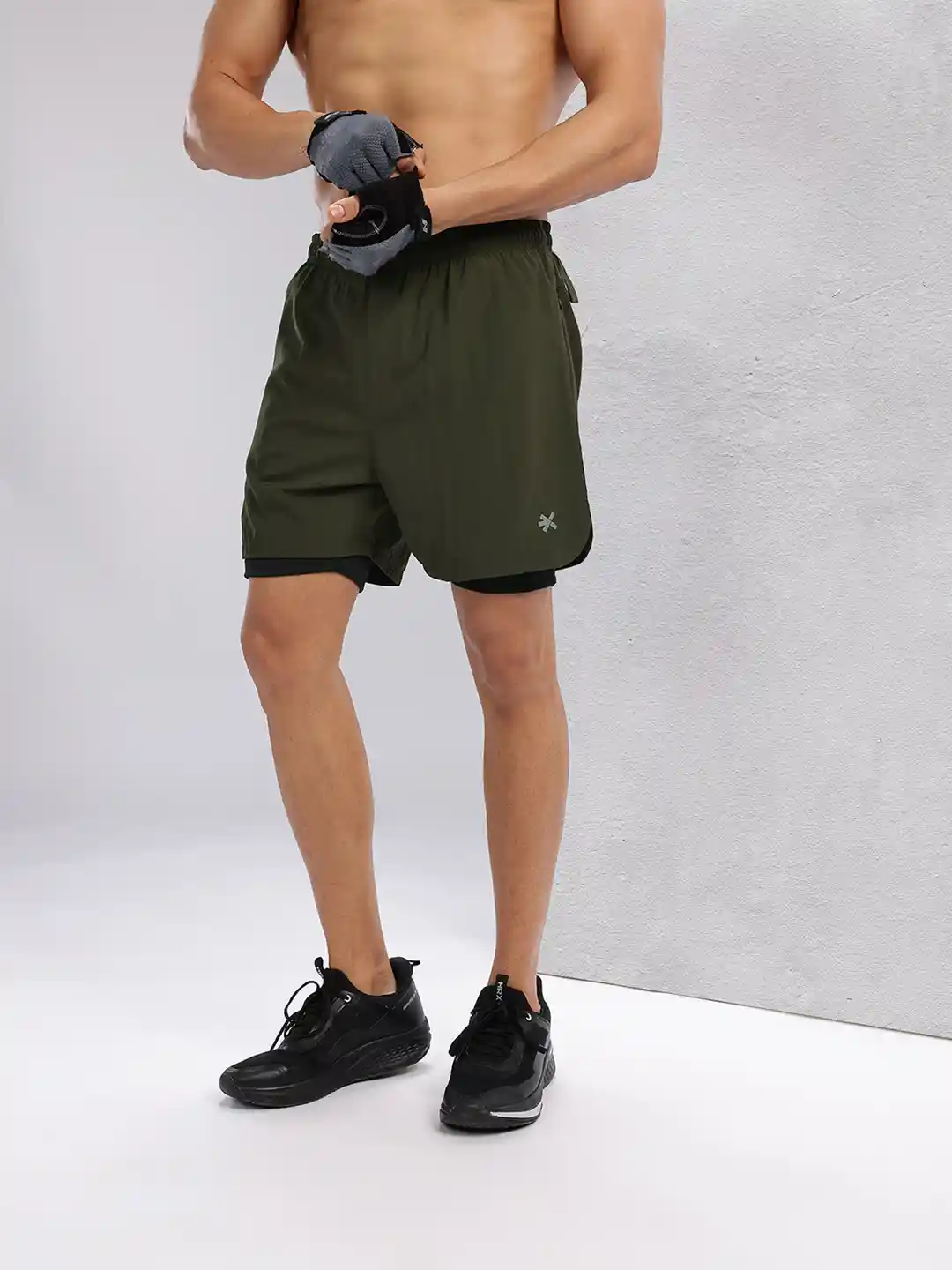 Buy HRX by Hrithik Roshan Men Rapid-Dry Training Shorts With Inner