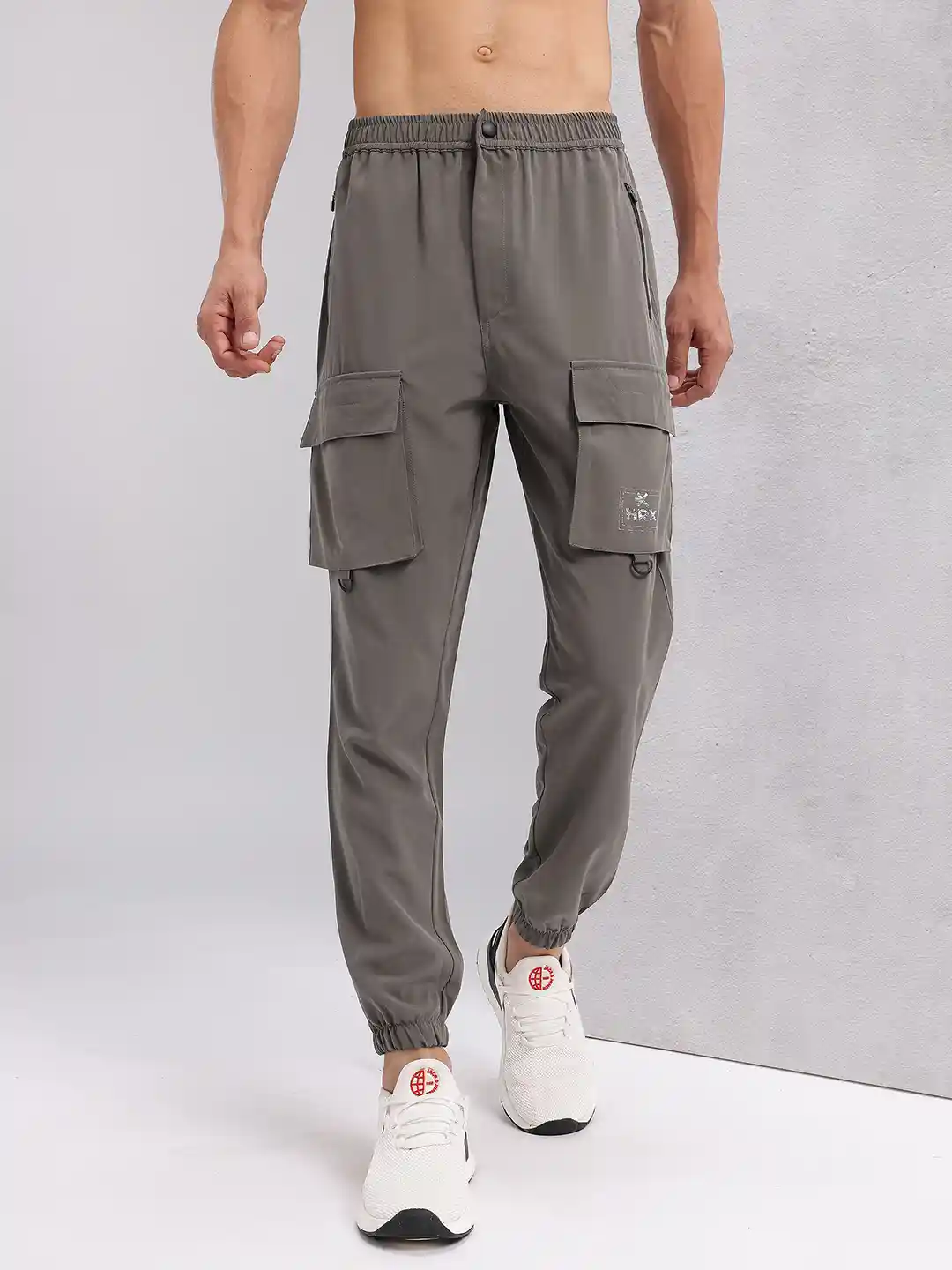 HRX by Hrithik Roshan Men Rapid-Dry Cargo-Style Training Joggers