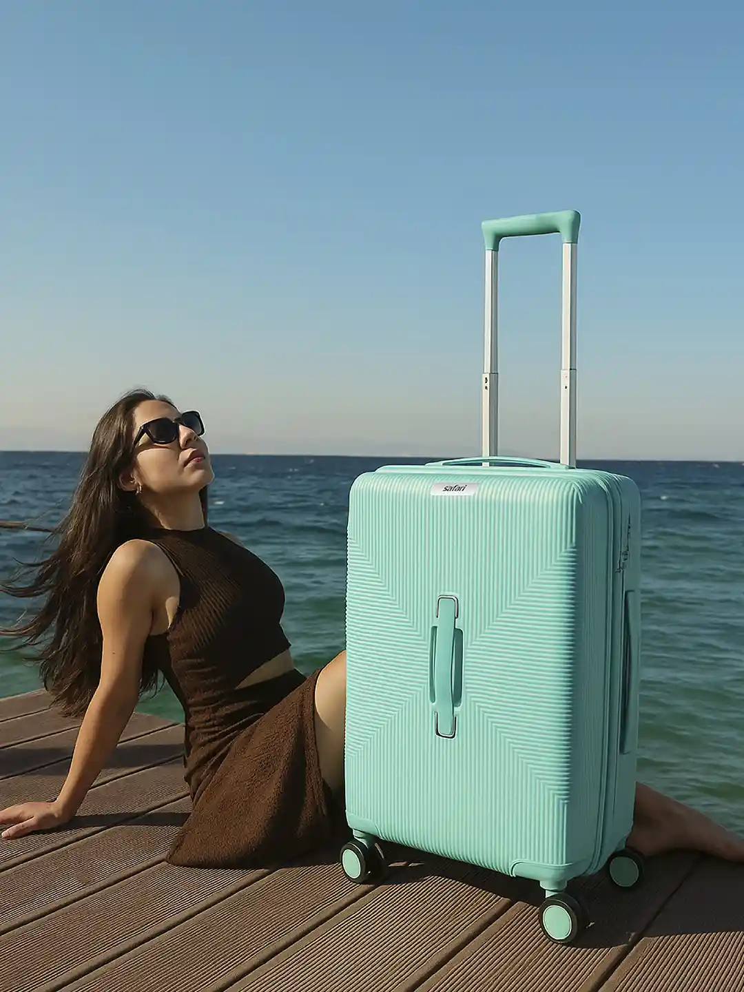 Buy Safari Select Trunk Mint Huge Capacity with TSA Lock