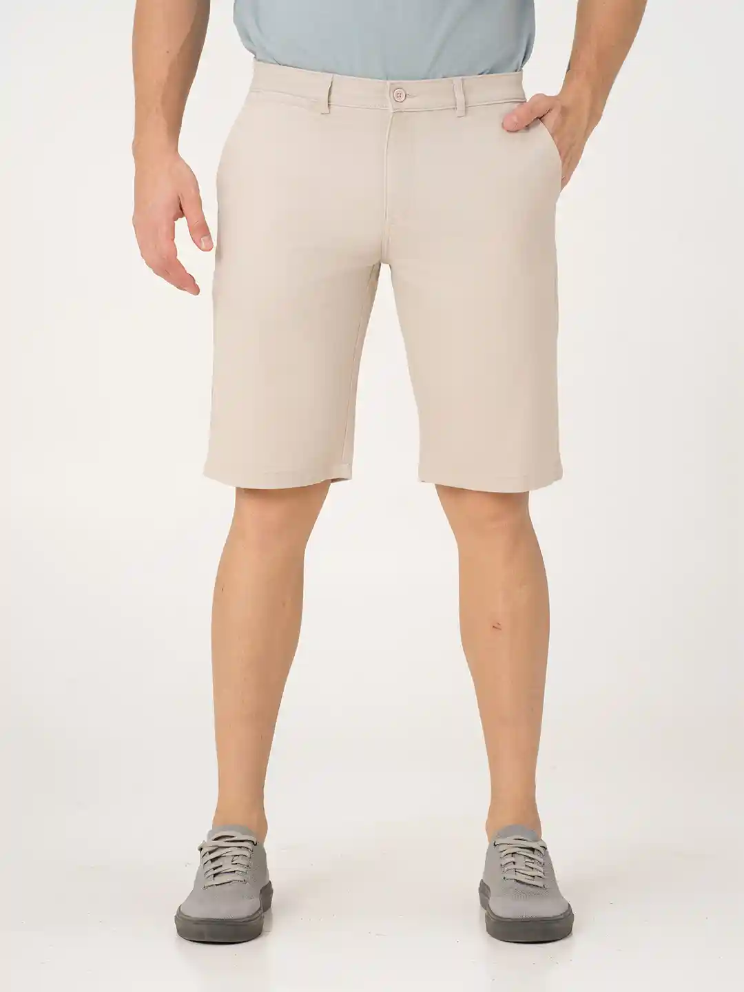 Buy The Pant Project Men Claude Cream Regular-Fit Stretchable