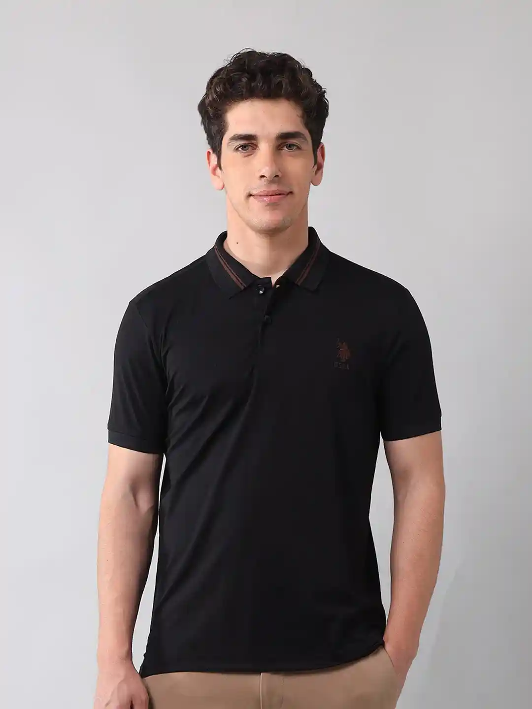 Buy Polo Denim Men Polo Collar Pockets Slim Fit T