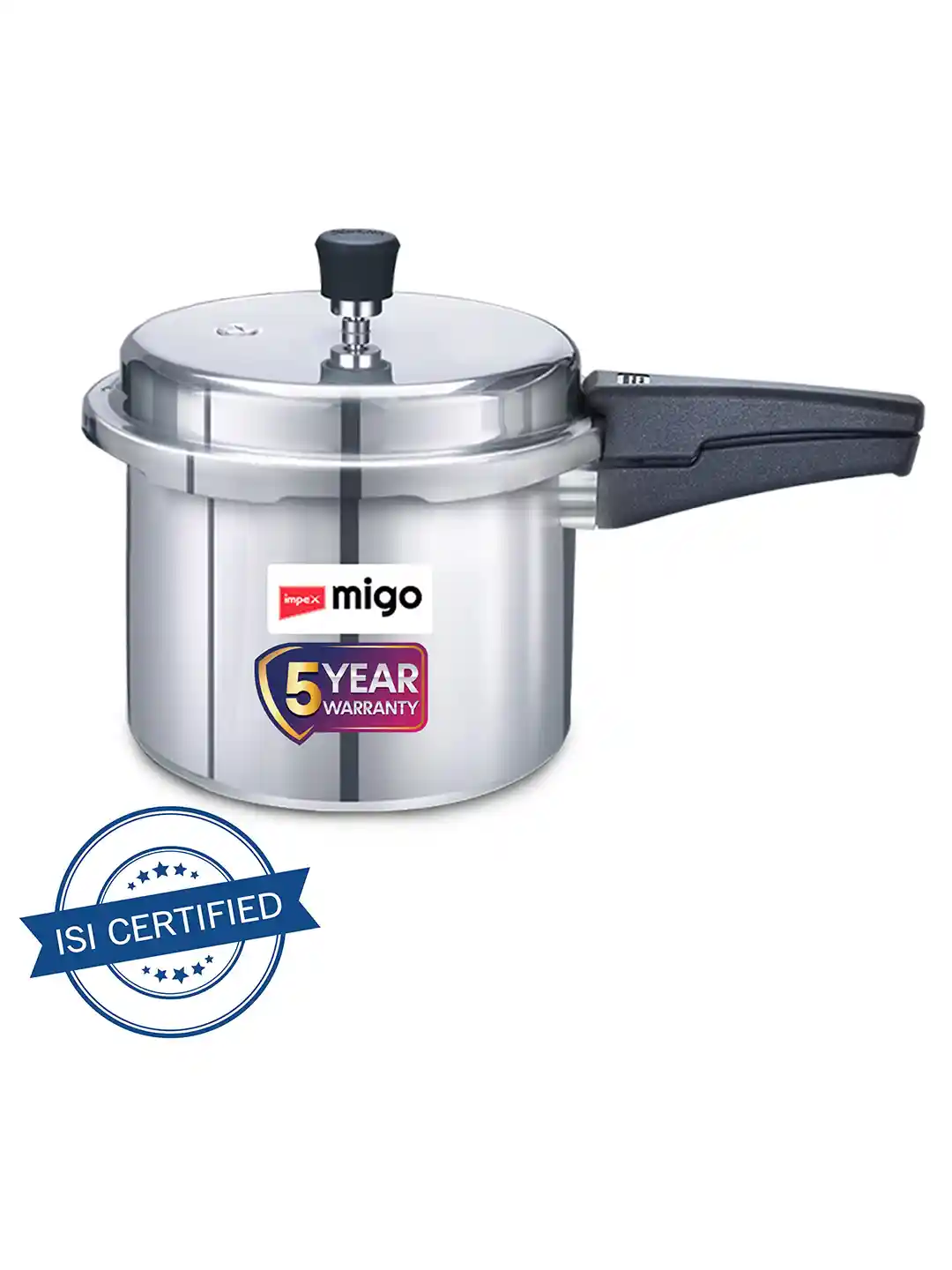 Buy IMPEX Migo Silver Aluminium Dishwasher safe Induction Outer