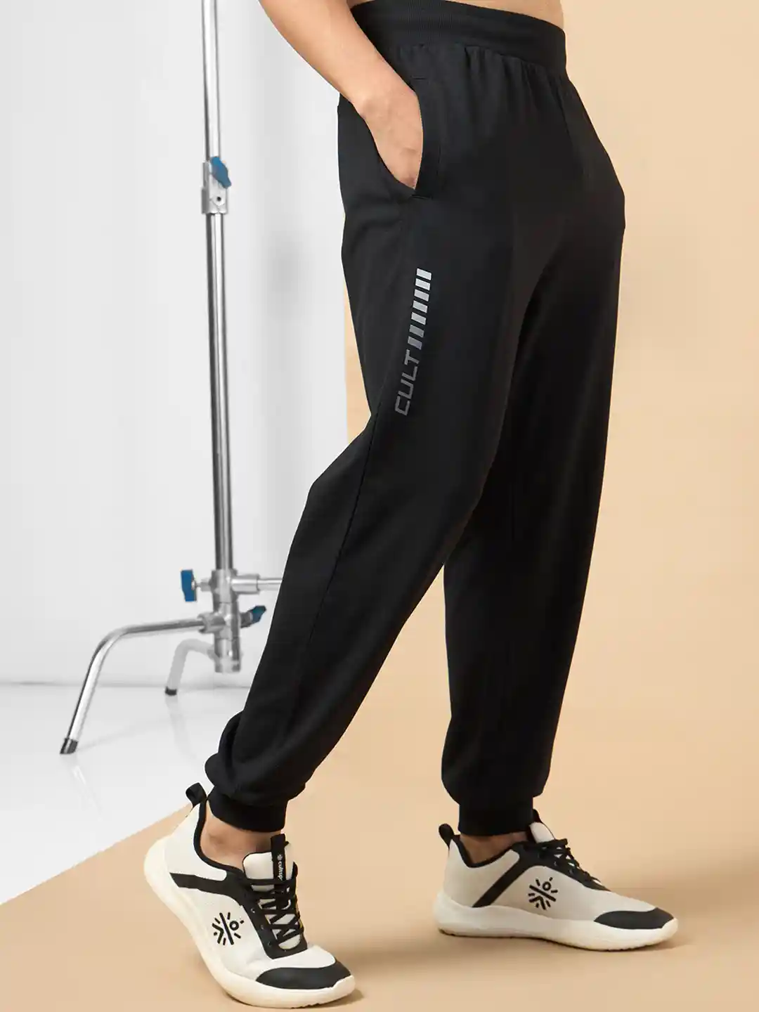 Buy CULT Men's Black Cult Training Joggers Track Pants for Men