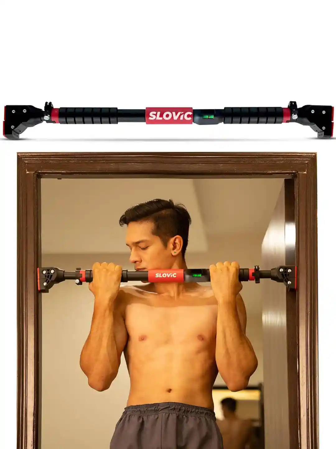 Home Gym Equipment Fitness Pull Up SLOVIC Unisex Textured Pull Up