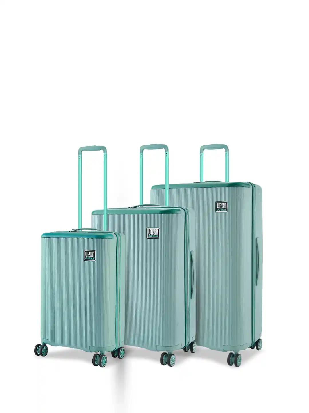 Urban Jungle By Safari Set of Olive Light Weight Hardside Trolley  Polycarbonate Suitcase