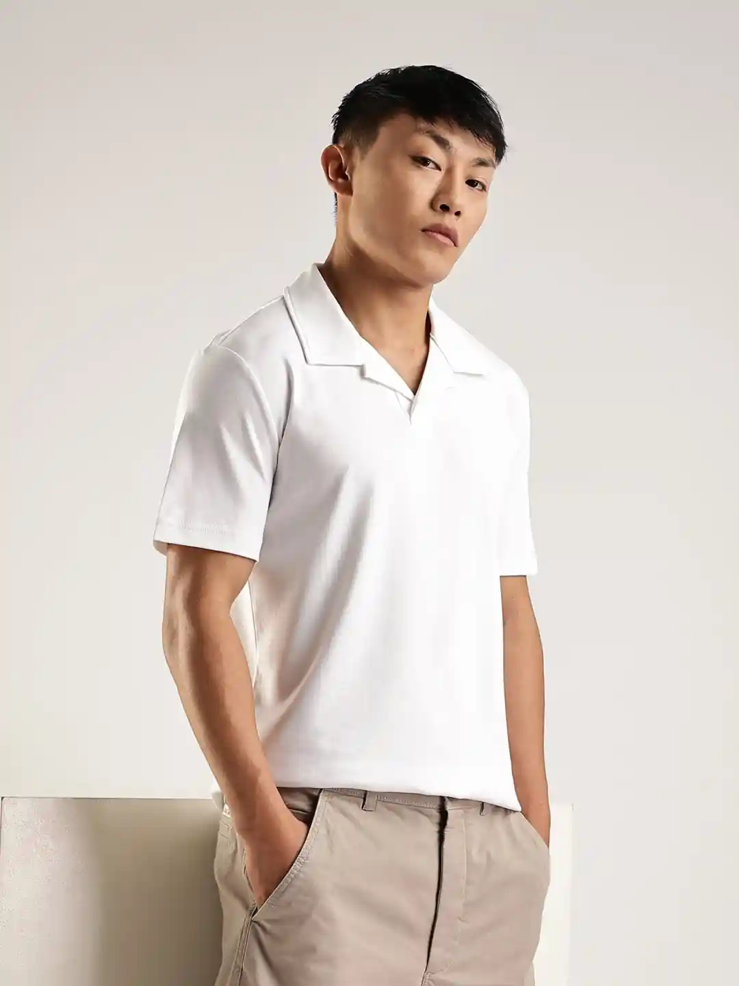 Slim Polo Calvin Klein White Polo T Shirt Calvin Klein White Polo