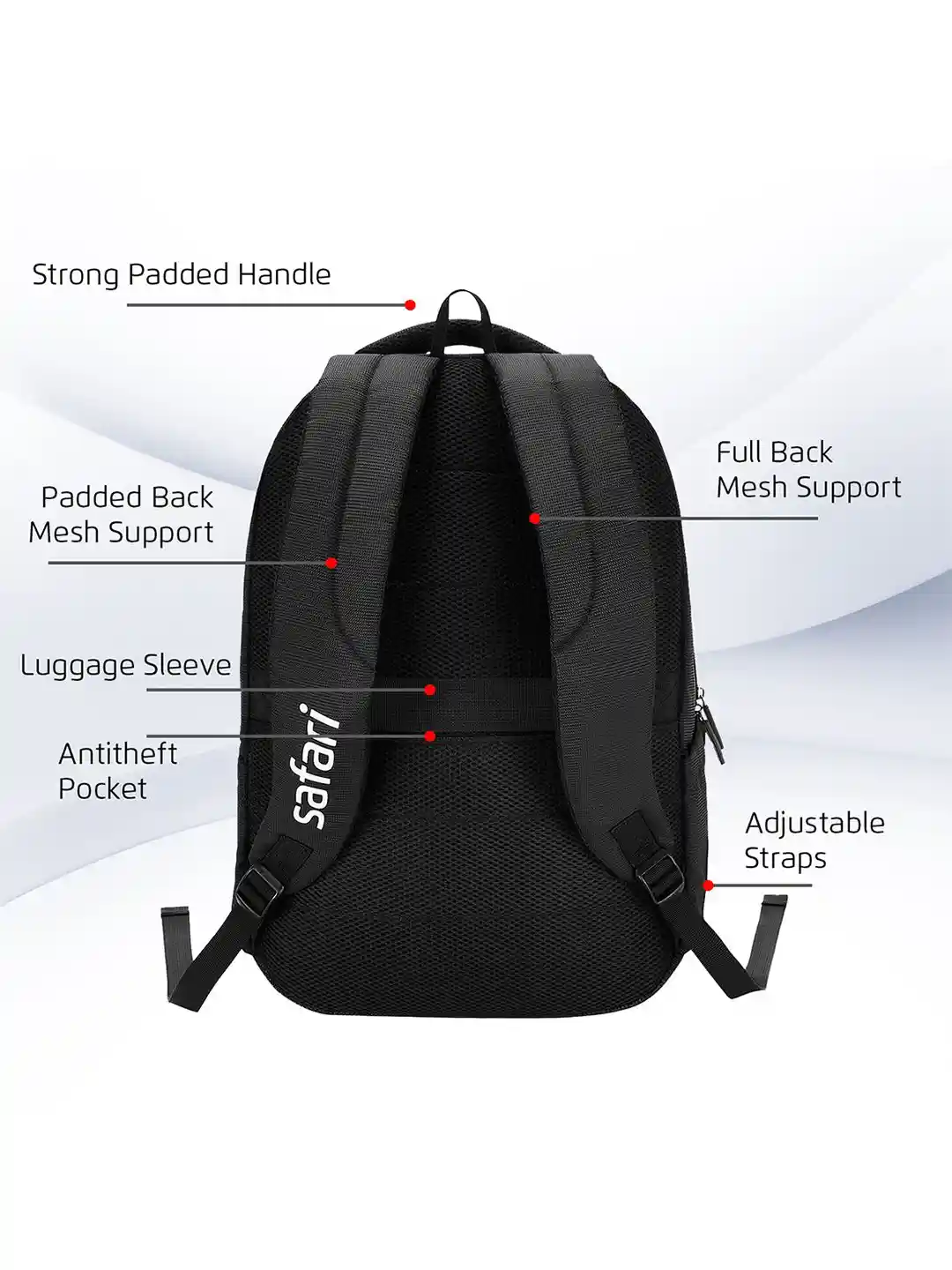 Buy Safari Unisex Brand Logo Backpack with Anti-Theft Backpacks