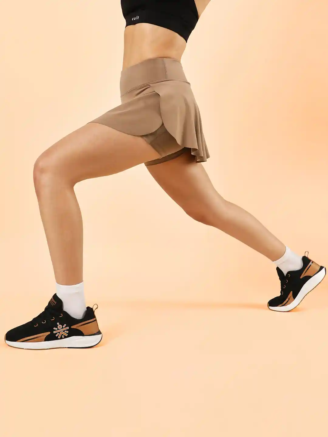 Buy CULT Women Beige True Performance Sculpted COMFlex Skorts