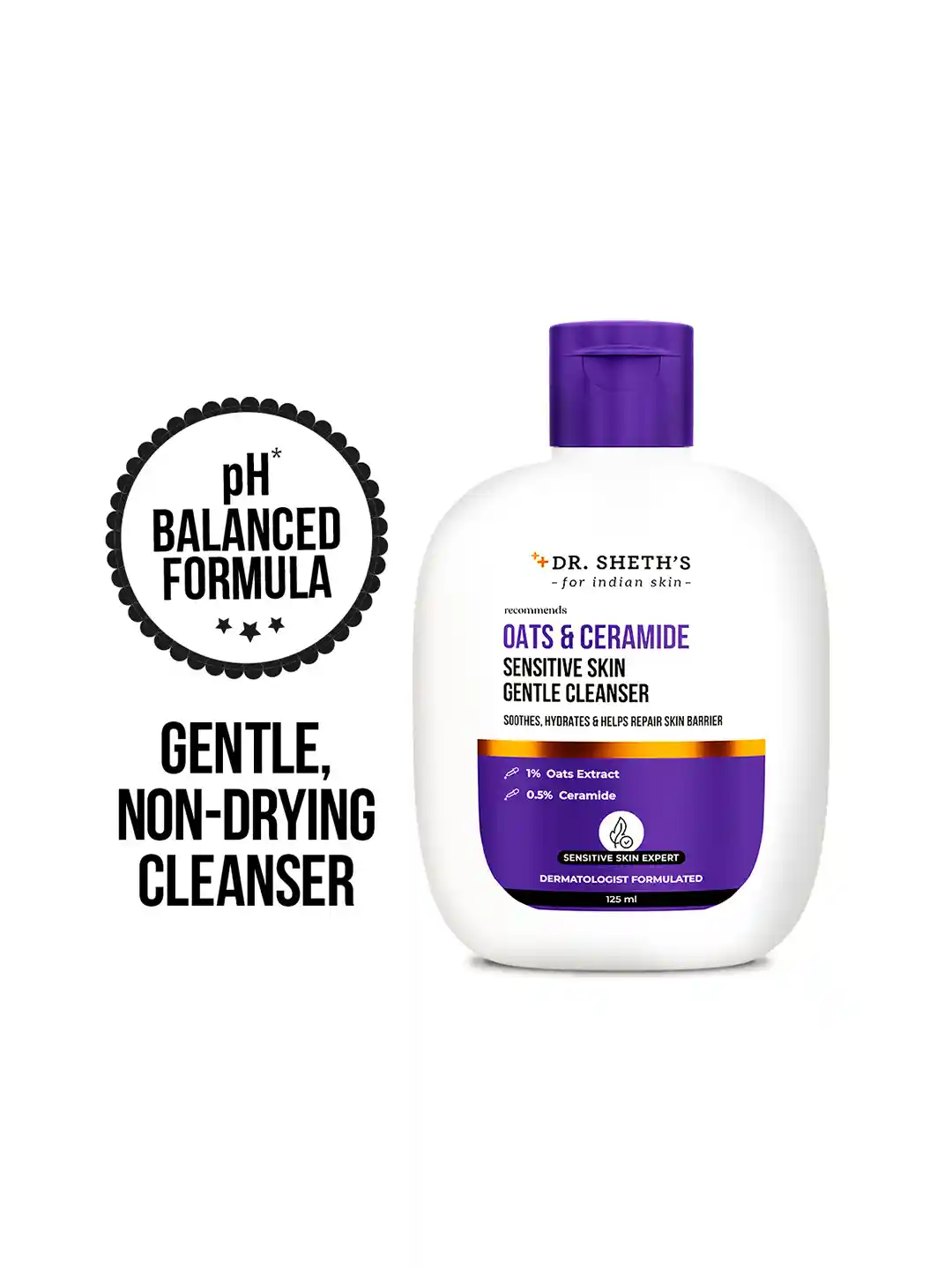 Buy SHETHS Oats Ceramide Sensitive Skin Gentle Cleanser For