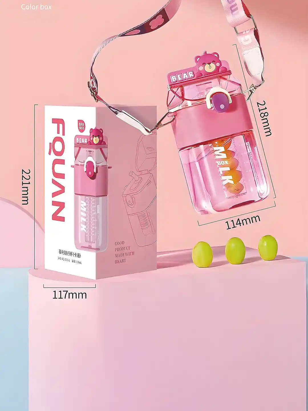 Buy YK Pink Solid Plastic Spill Proof Infuser - 470ml - Water Bottle for  Unisex Kids 33560370 | Myntra